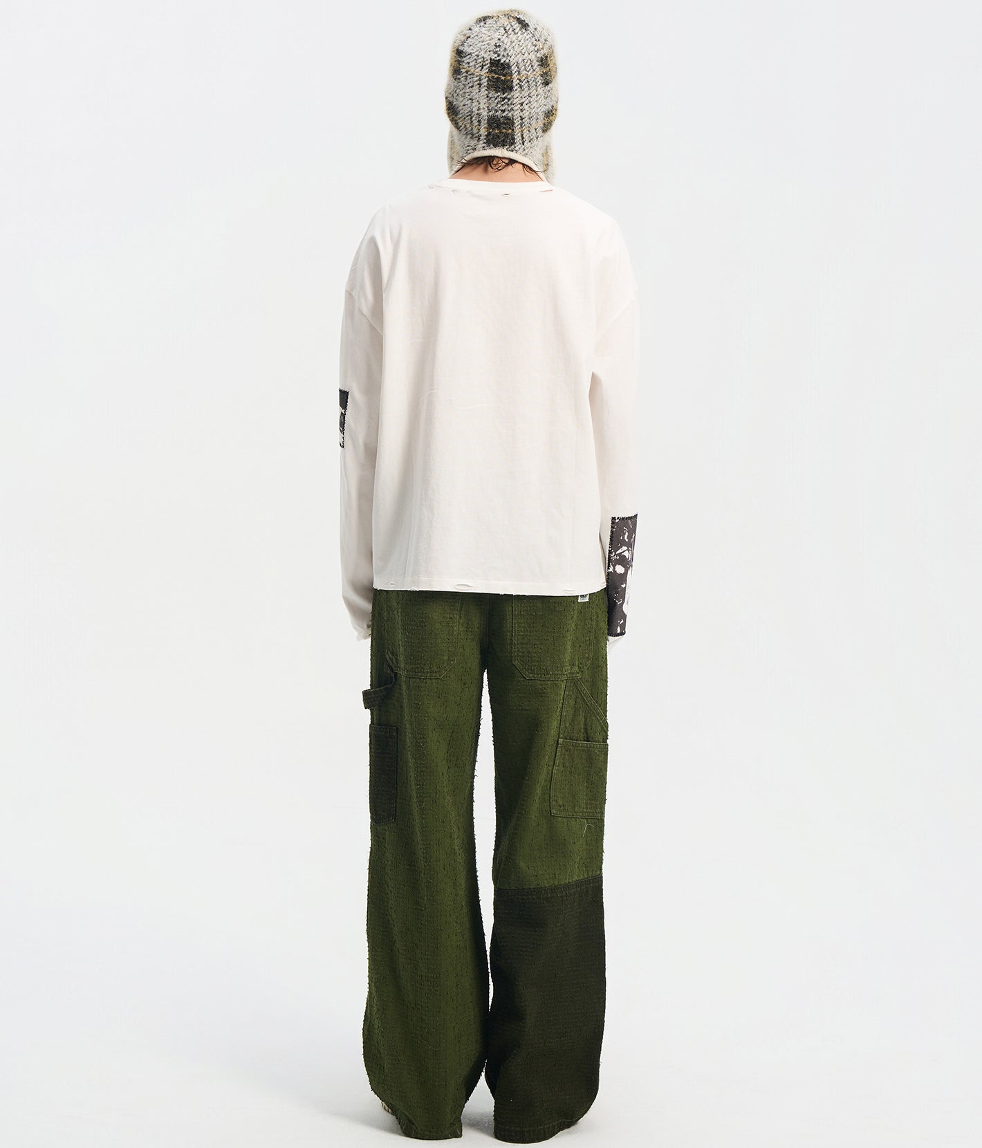 90s Hollywood Long Sleeve Tee WHT　