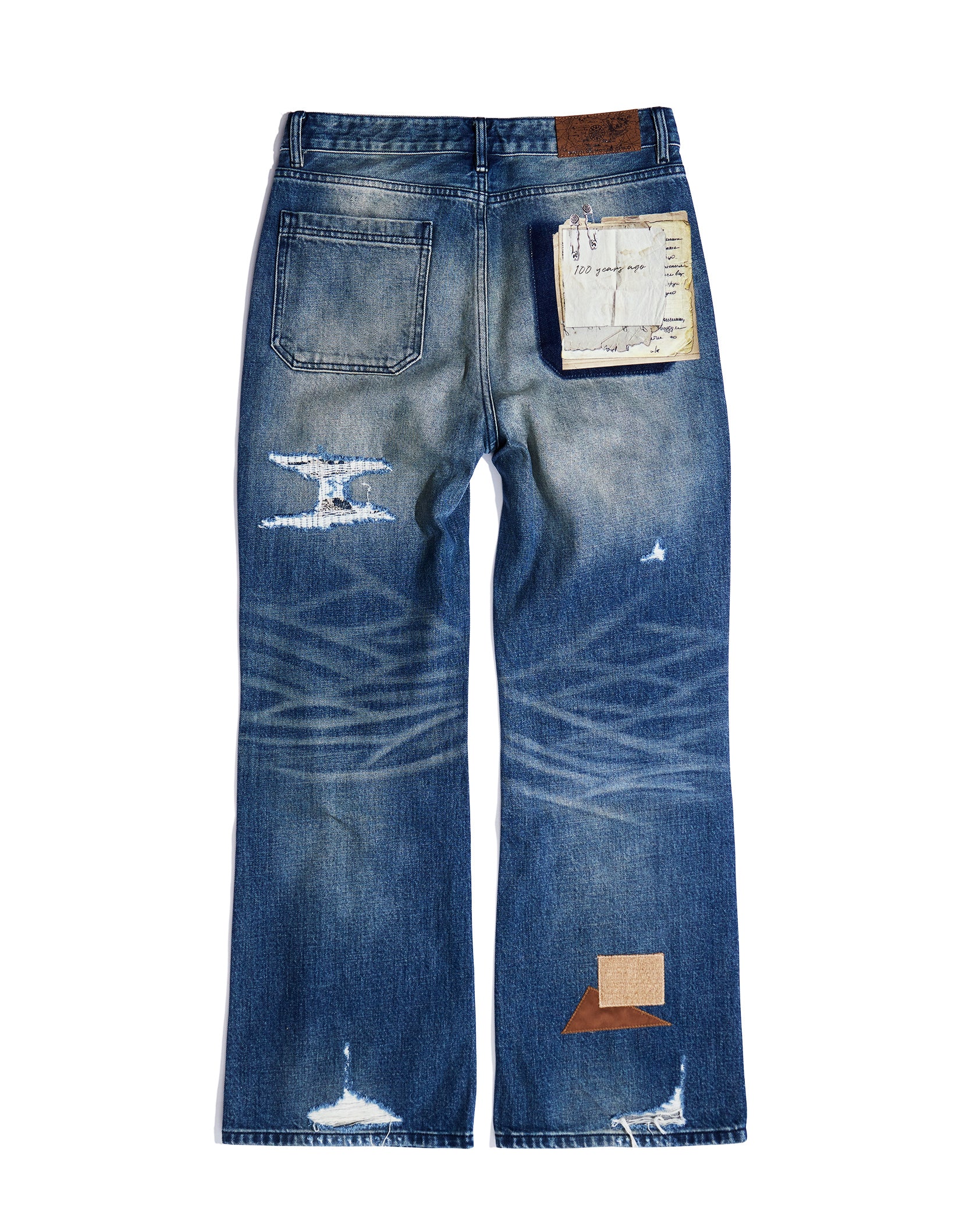 Patchwork Fade Denim Pants – Birth Of Royal Child