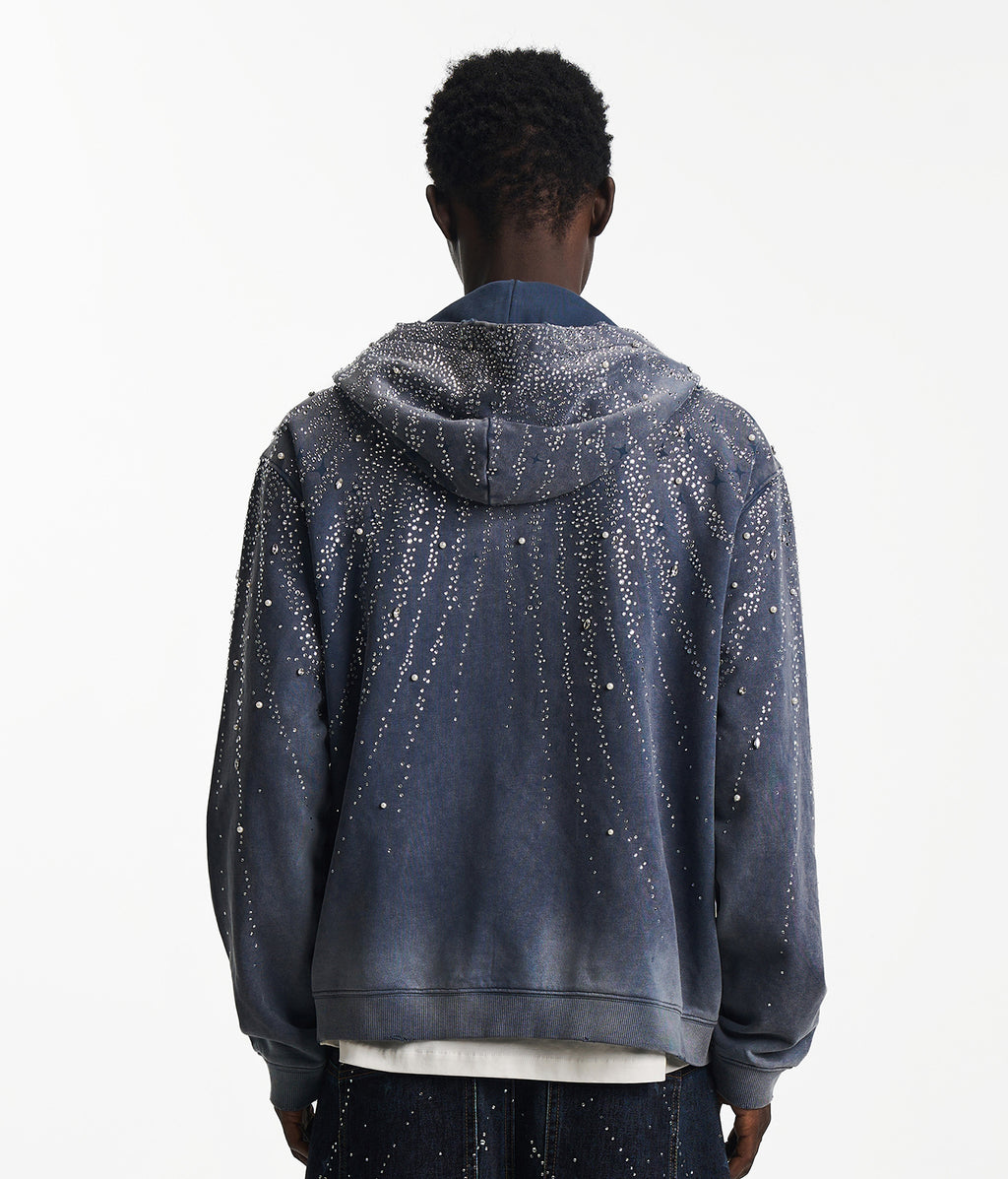 20K Stellar Diamond Hoodie Blue