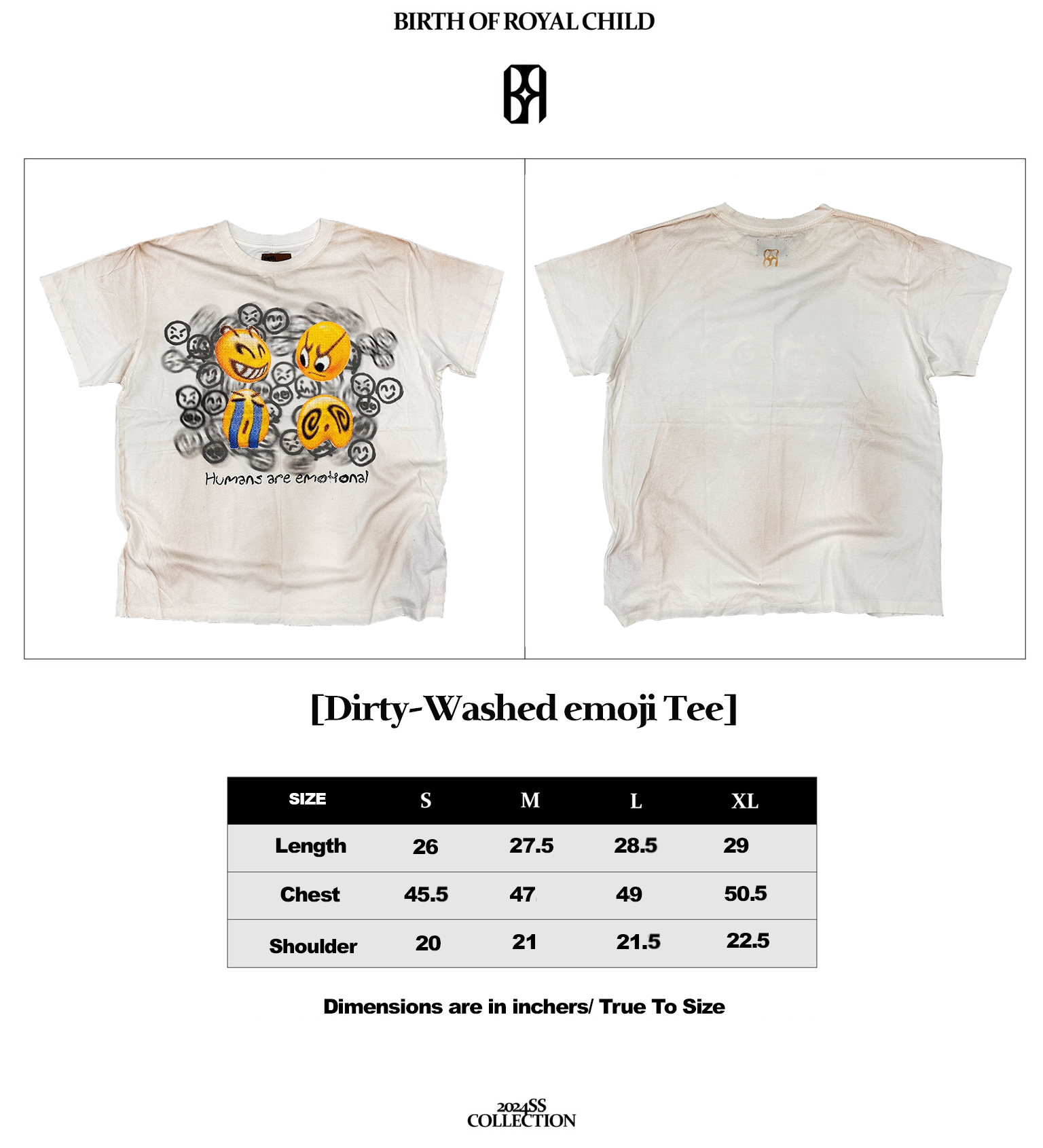 Dirty-Washed emoji Tee