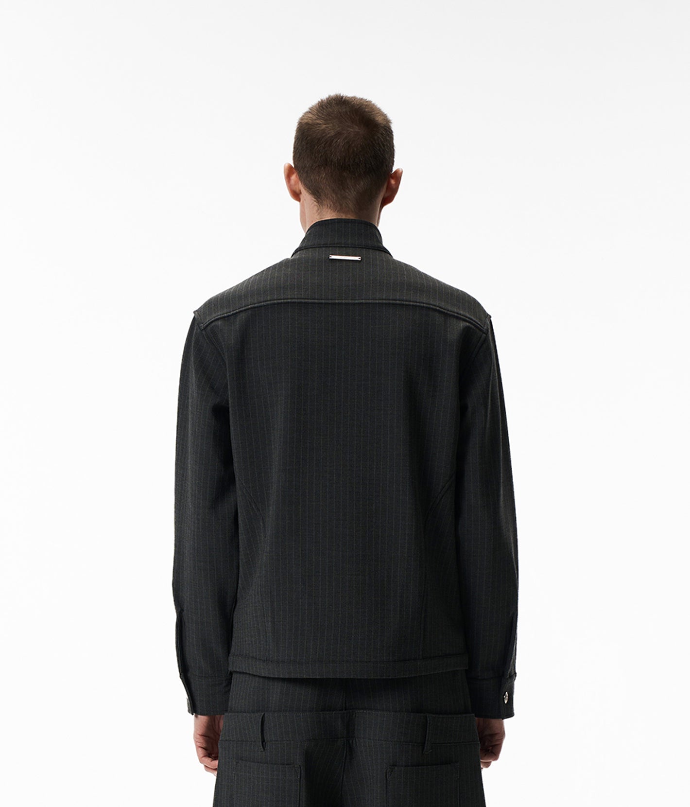 Fencer Pinstripe Asymmetric Shirt