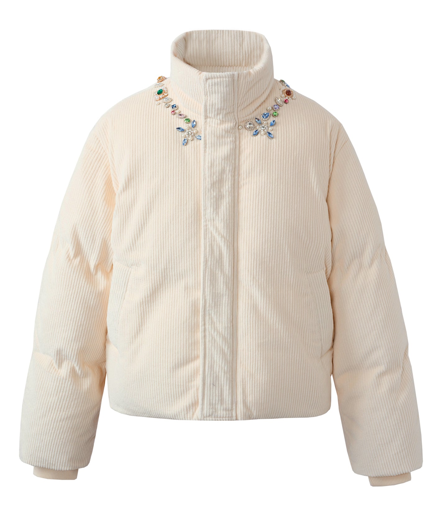 Future Relic Gemstone Corduroy Puffer
