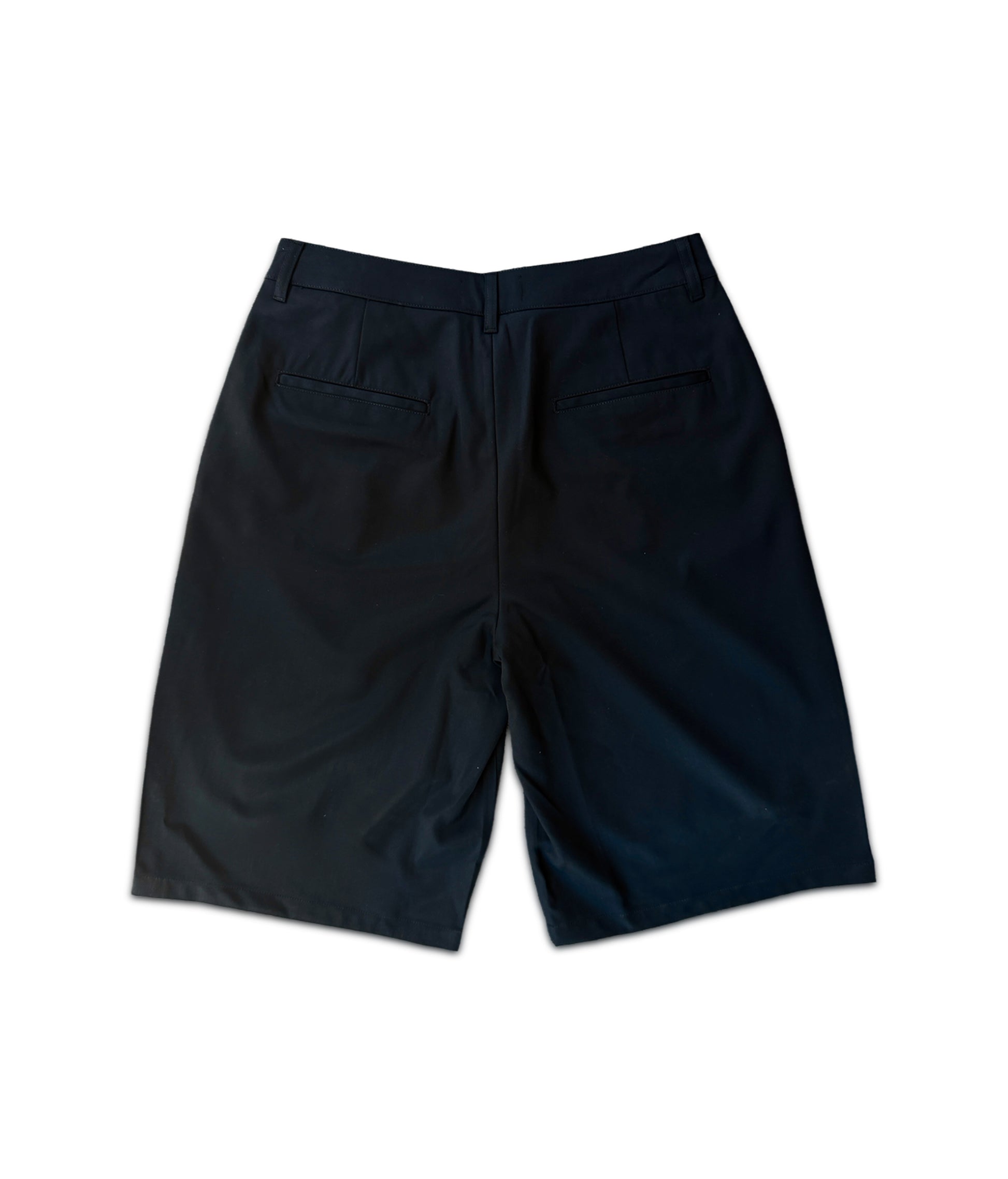 07 Pleated Baggy Shorts Black