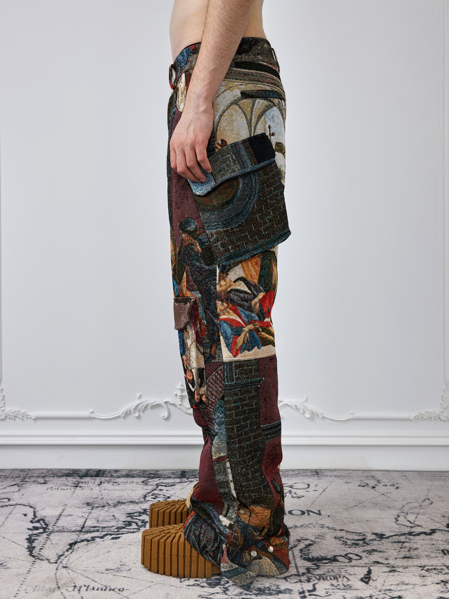 Artist Jacquard Weave Cargo Pants