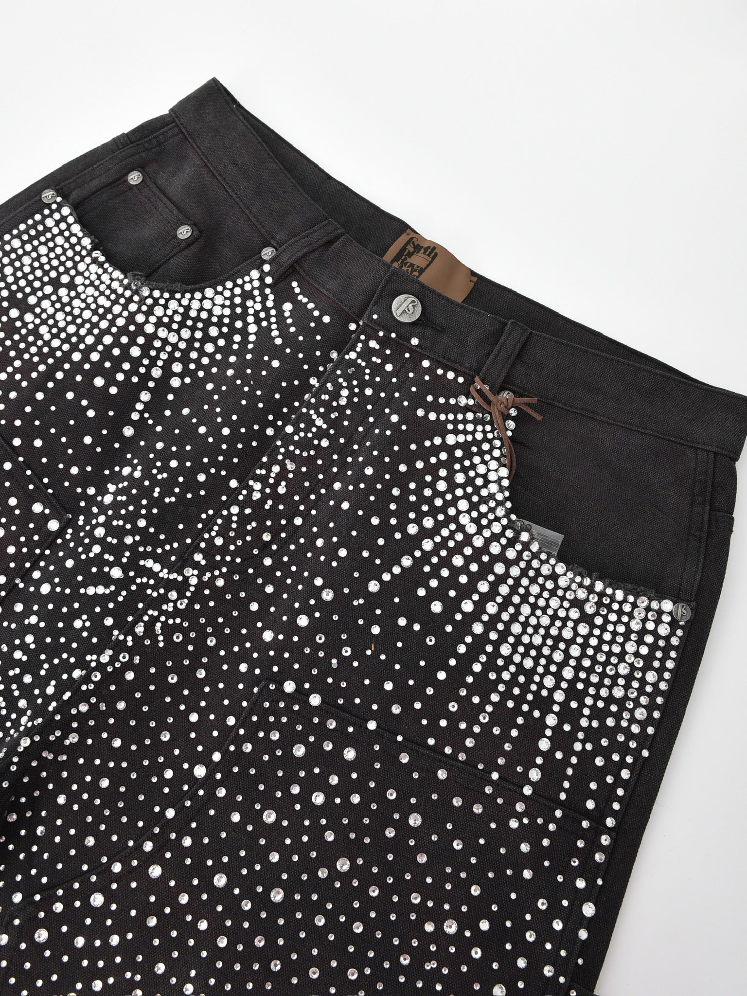 Redial 20k Diamond Jorts in Washed Black