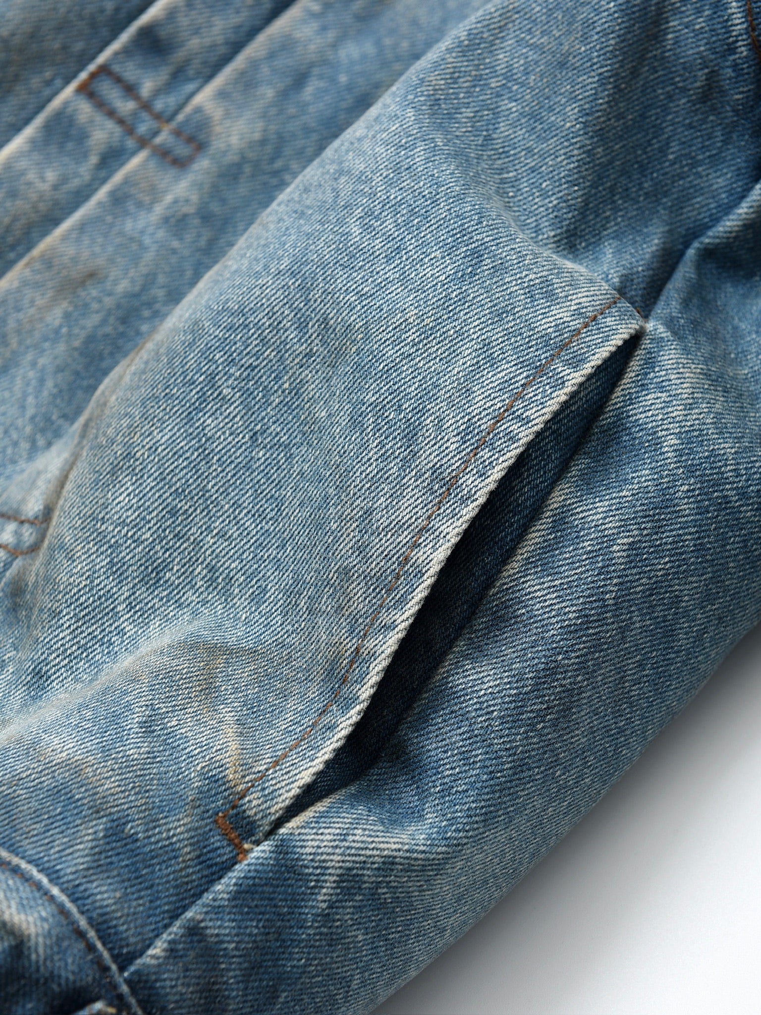 Dirty-Washed Furry Denim Jacket – Birth Of Royal Child Dirty-Washed Furry Denim Jacket – Birth Of Royal Child