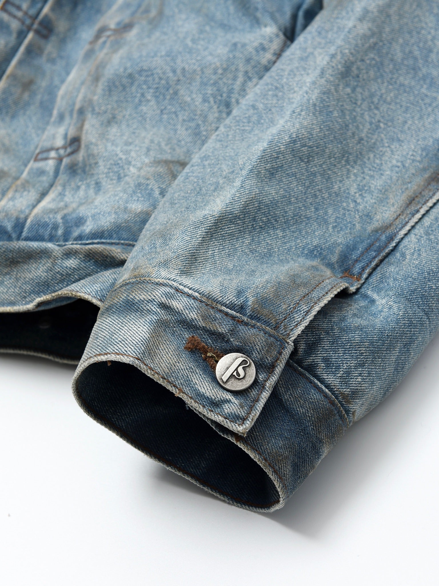 Dirty-Washed Furry Denim Jacket – Birth Of Royal Child Dirty-Washed Furry Denim Jacket – Birth Of Royal Child