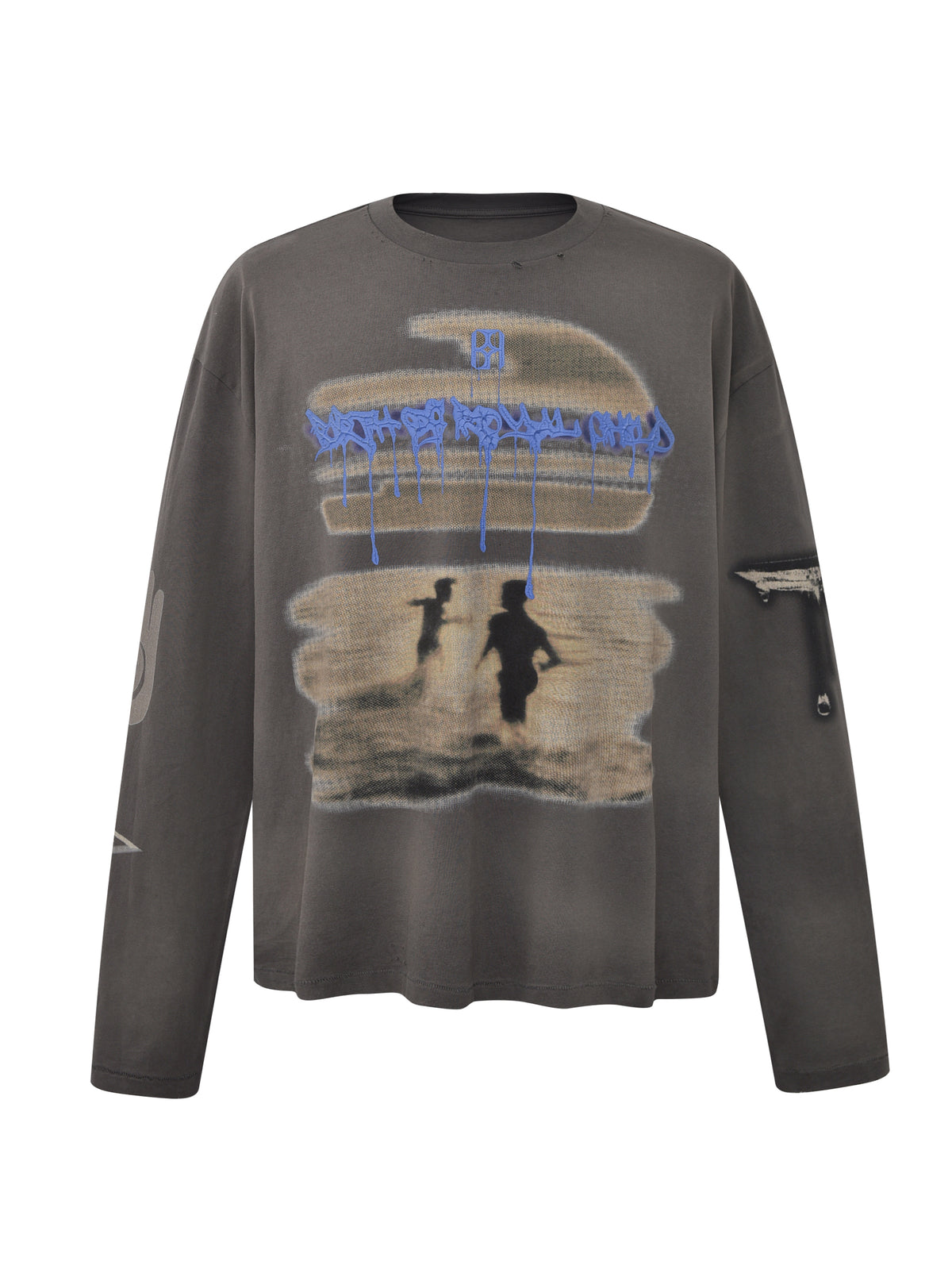 Sunset printed LS Tee