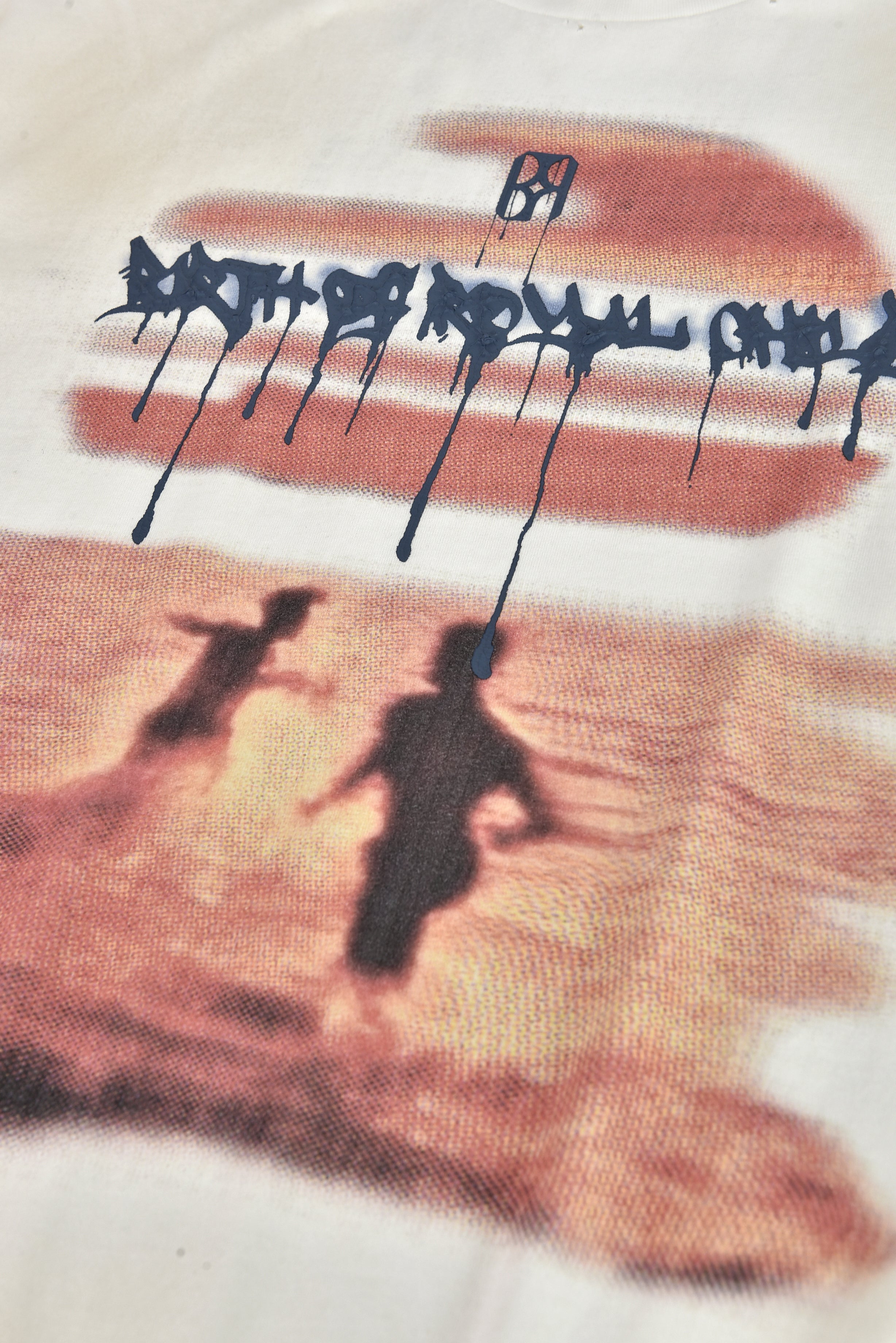 Sunset printed LS Tee