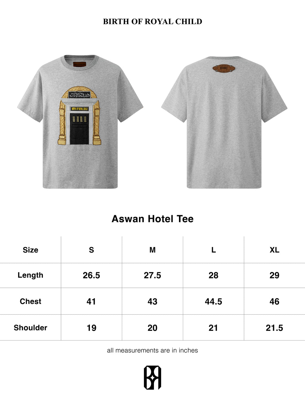 Aswan Hotel Tee in GRY