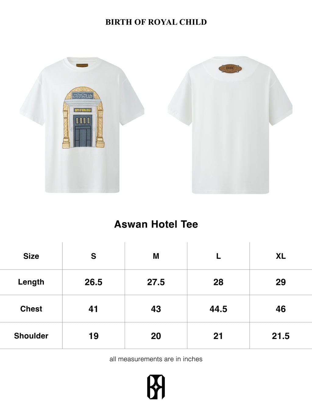 Aswan Hotel Tee In WHT