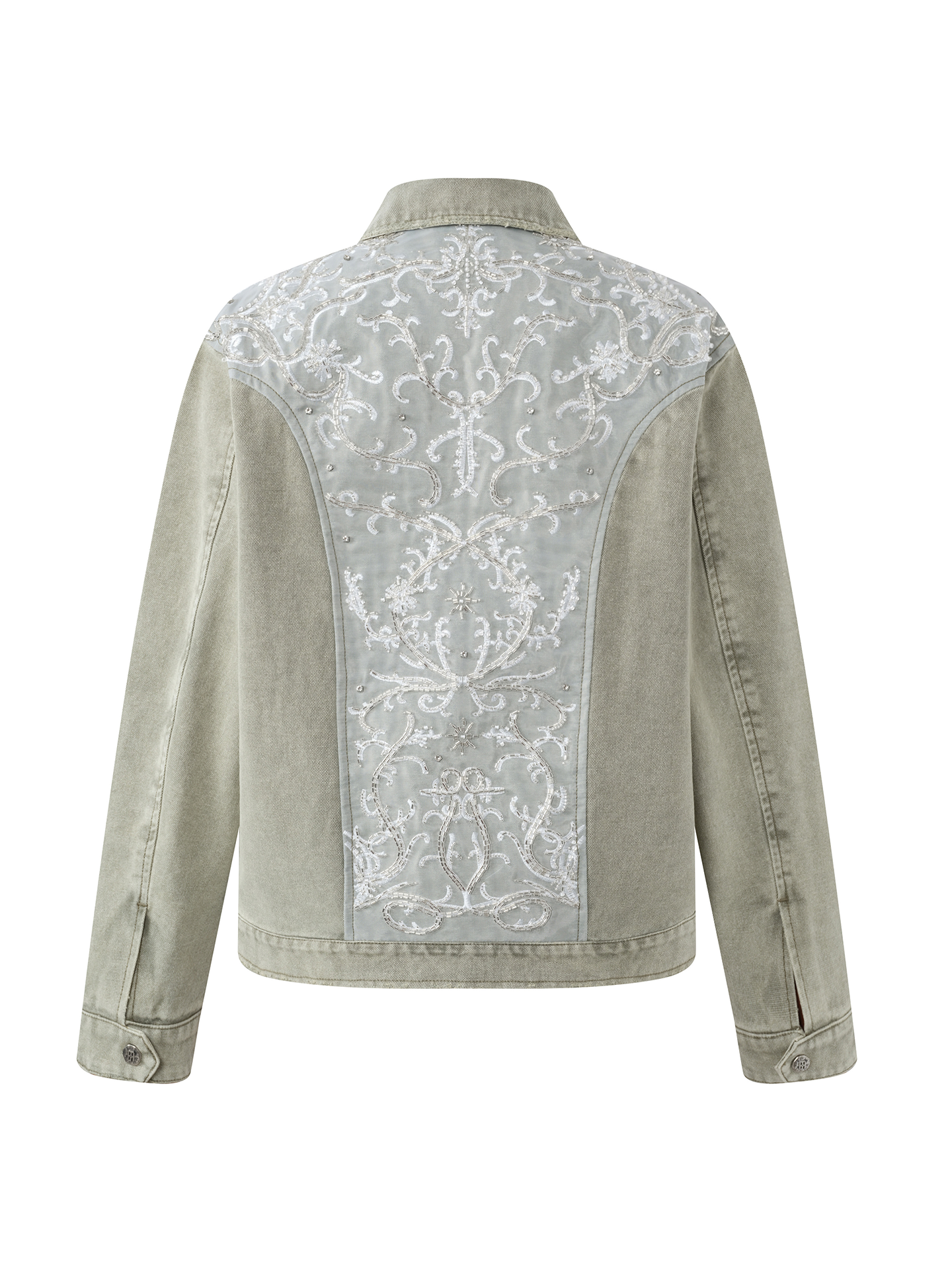 Beaded Embroidery Workwear Jacket