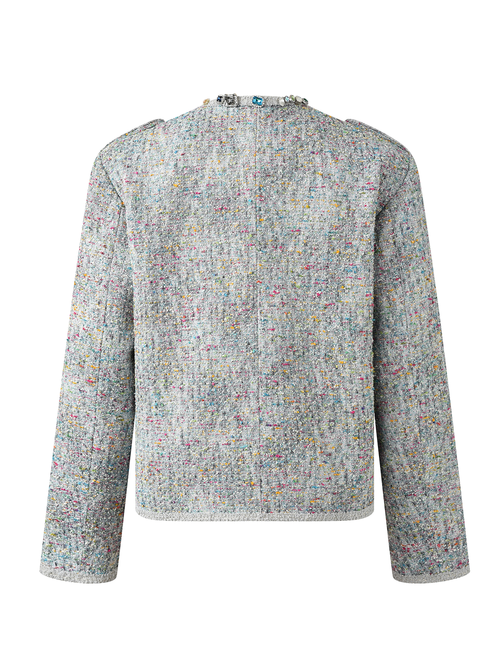 Bouclé Tweed Short Jacket LIGHT GRY