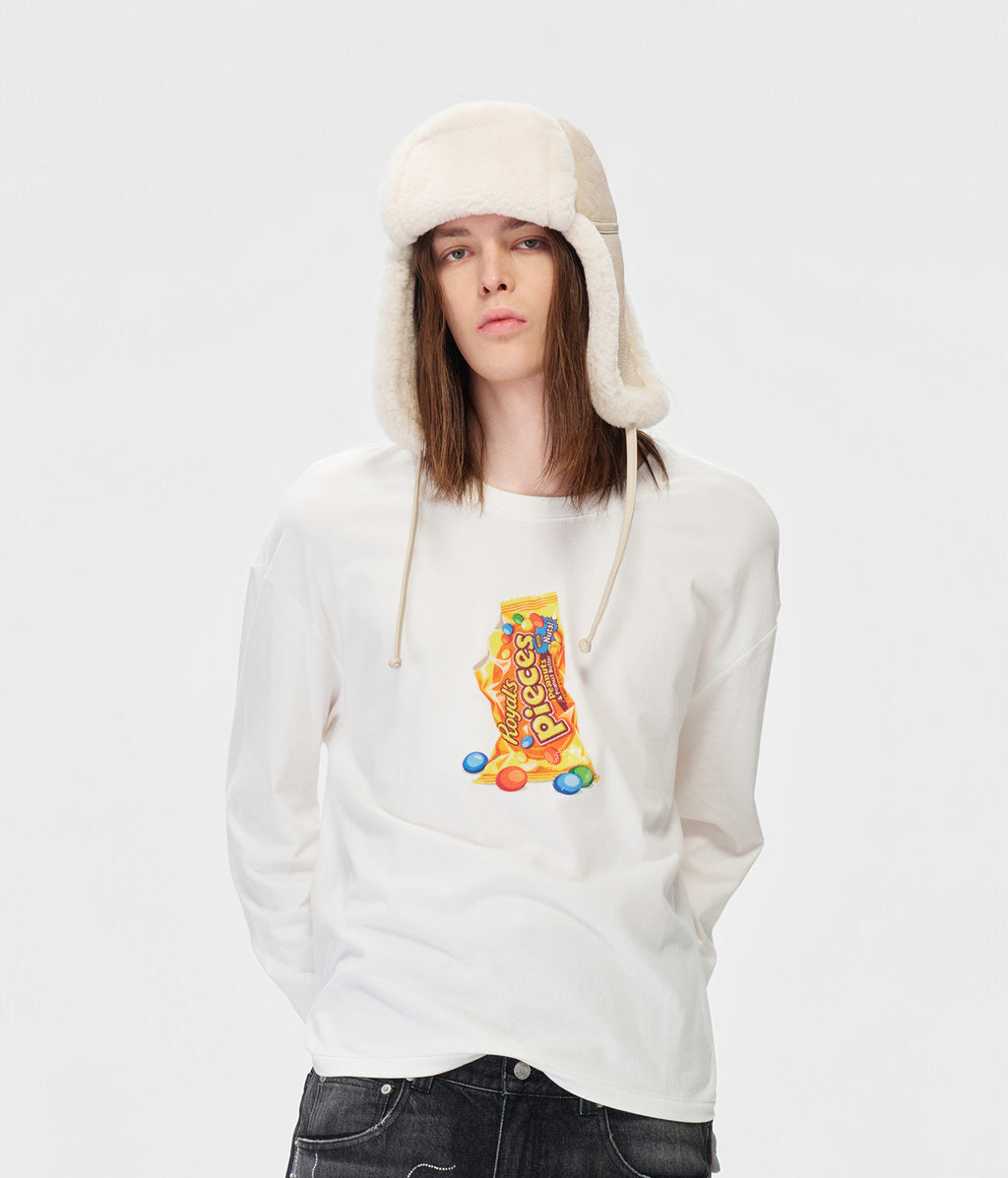 Candy Rhinestone Long Sleeve Tee