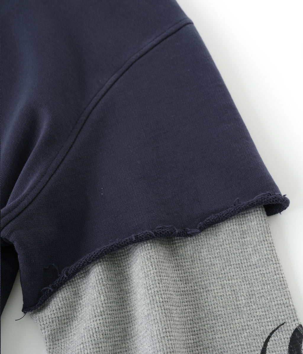 Crest Layered Hoodie