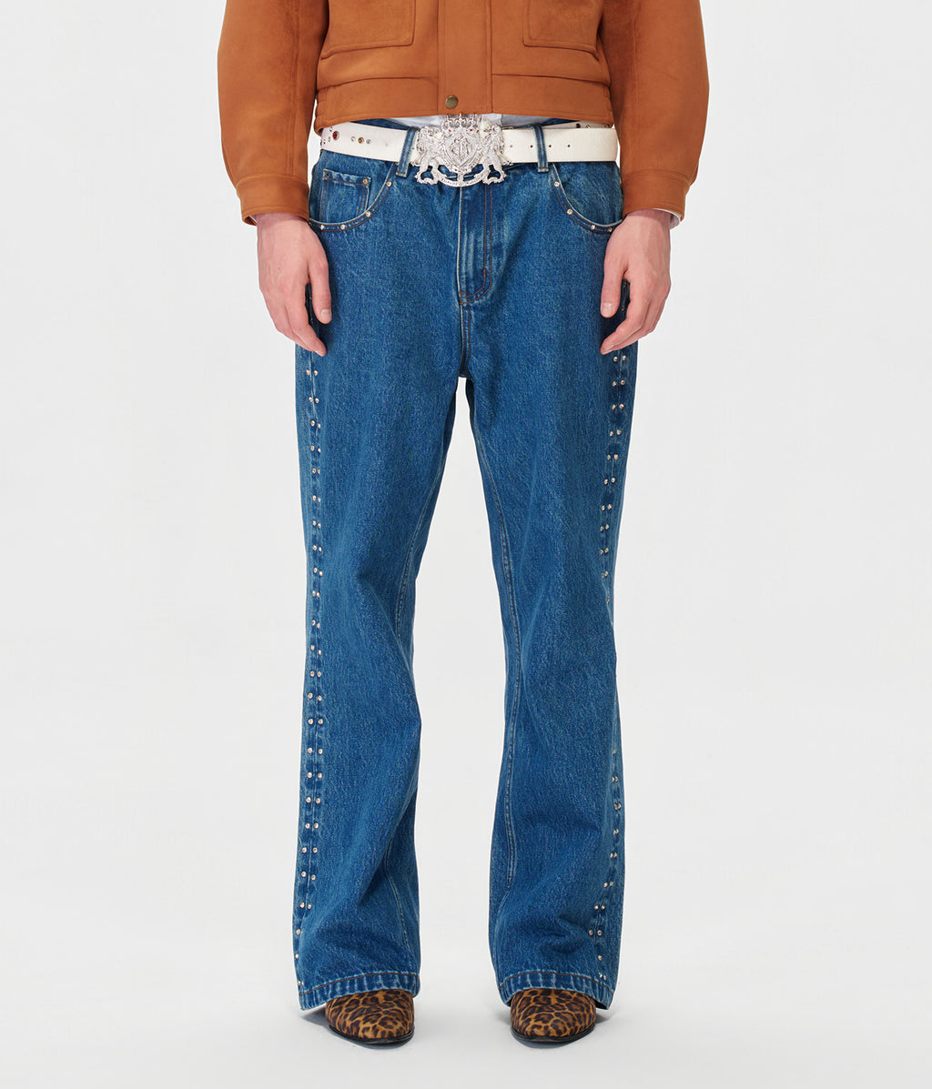 Crystal Stud Denim