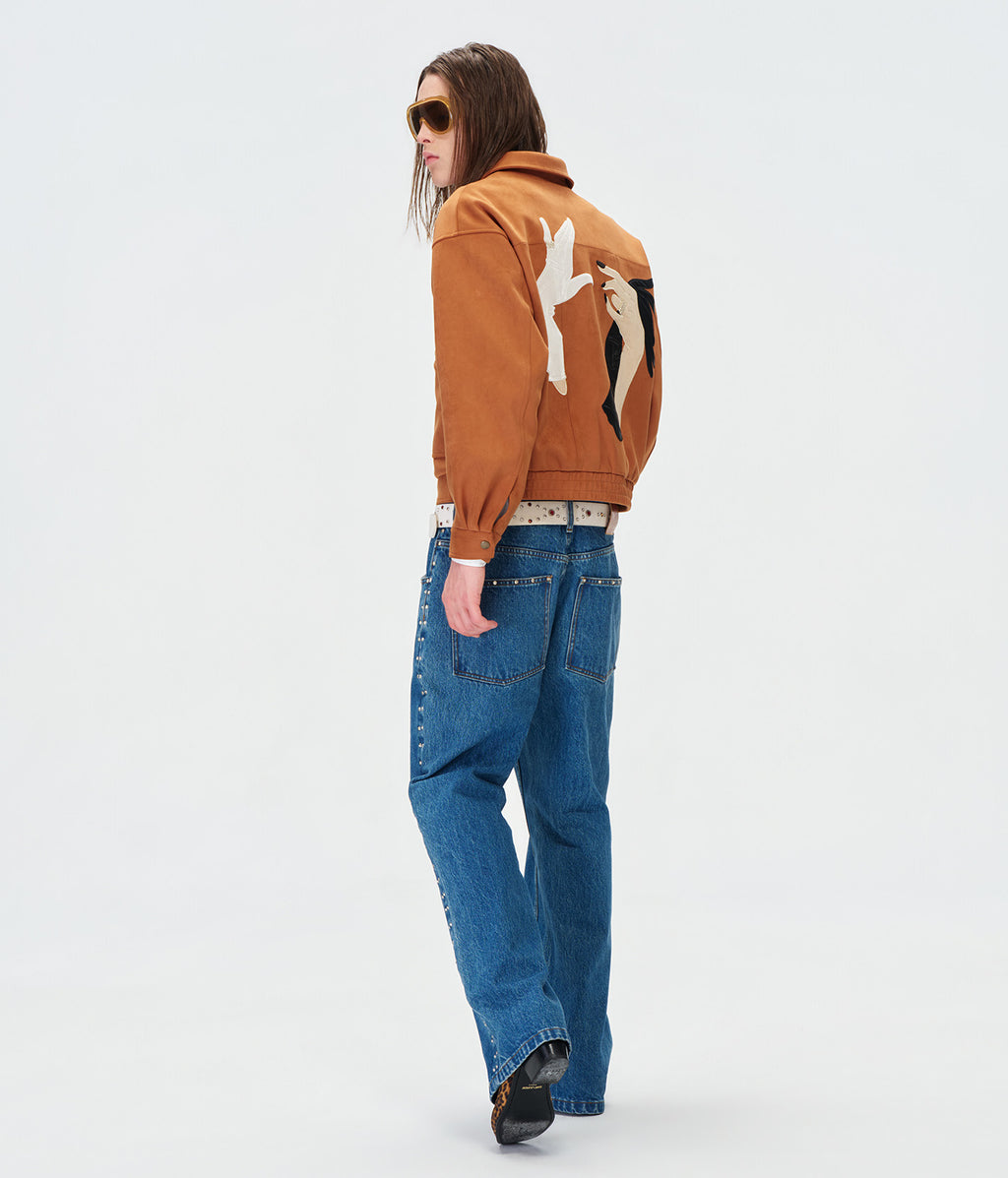 Crystal Stud Denim
