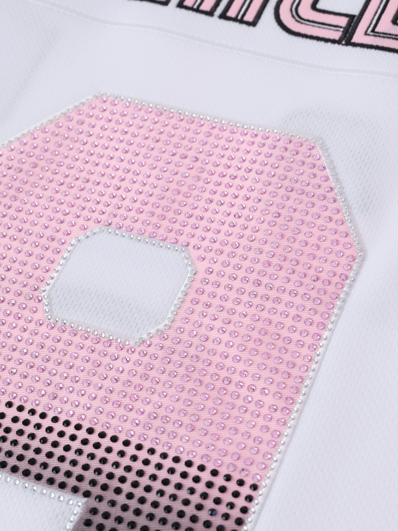 Double Lion Rhinestone Jersey in PINK