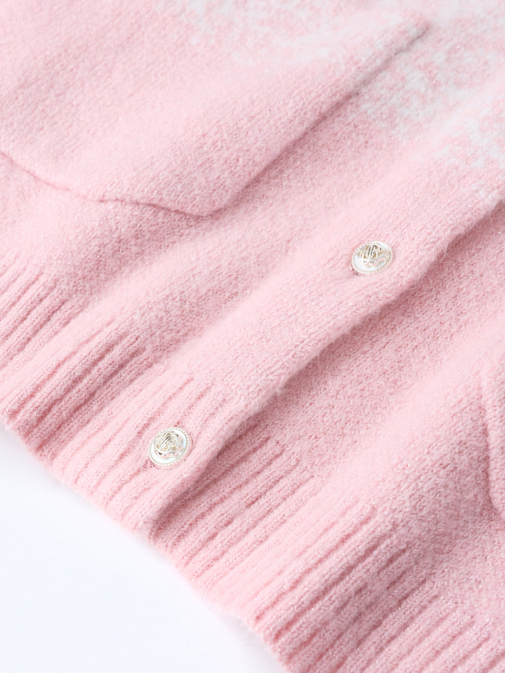 Stardust Pink Embroidered Cardigan