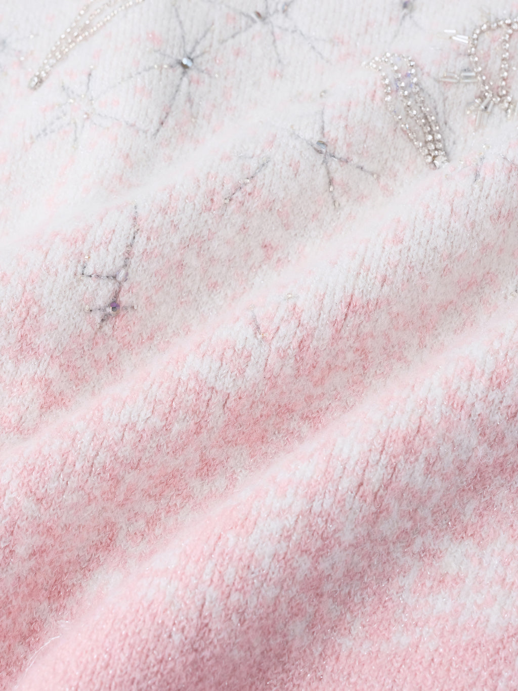 Stardust Pink Embroidered Cardigan