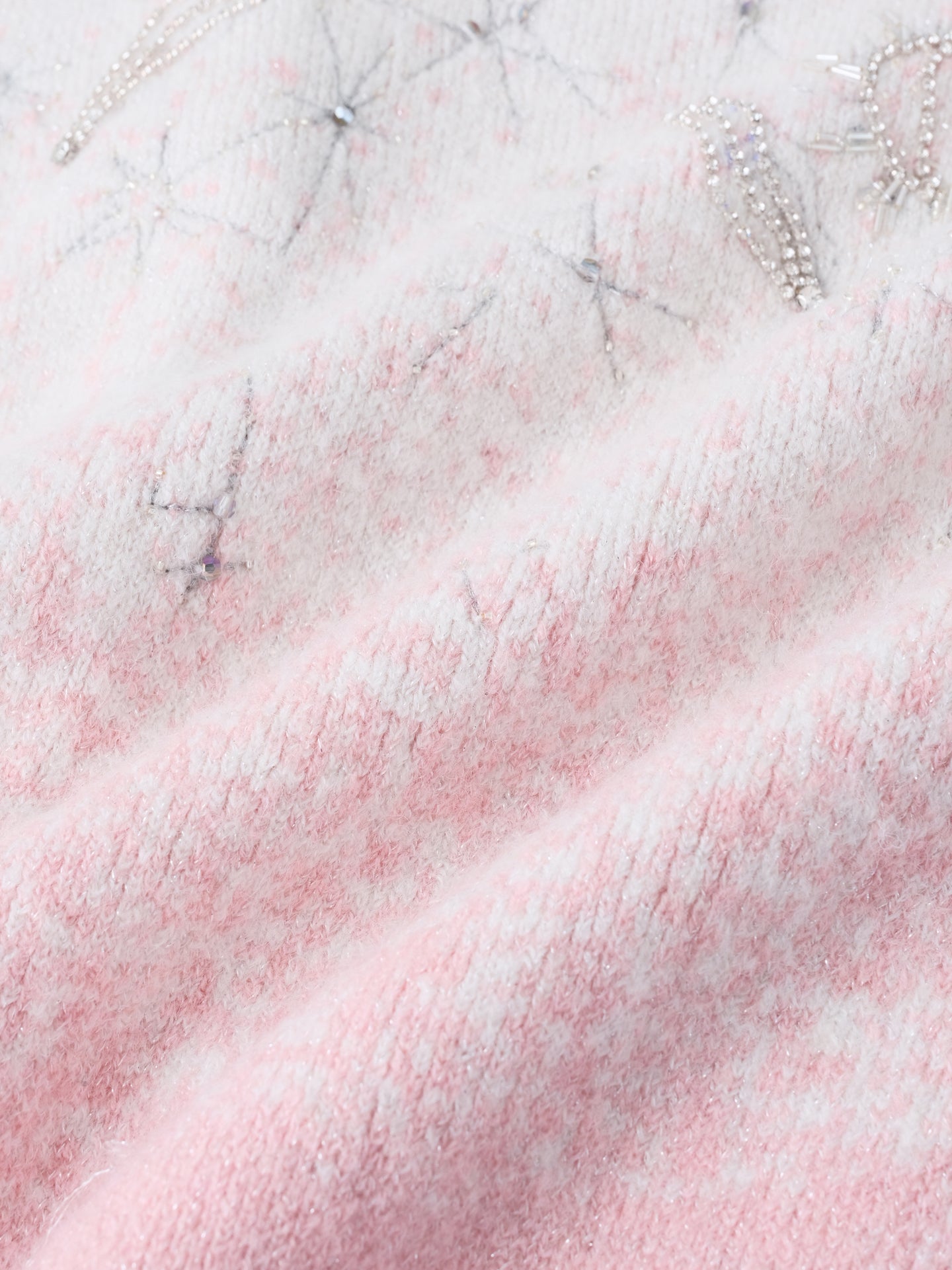 Stardust Pink Embroidered Cardigan