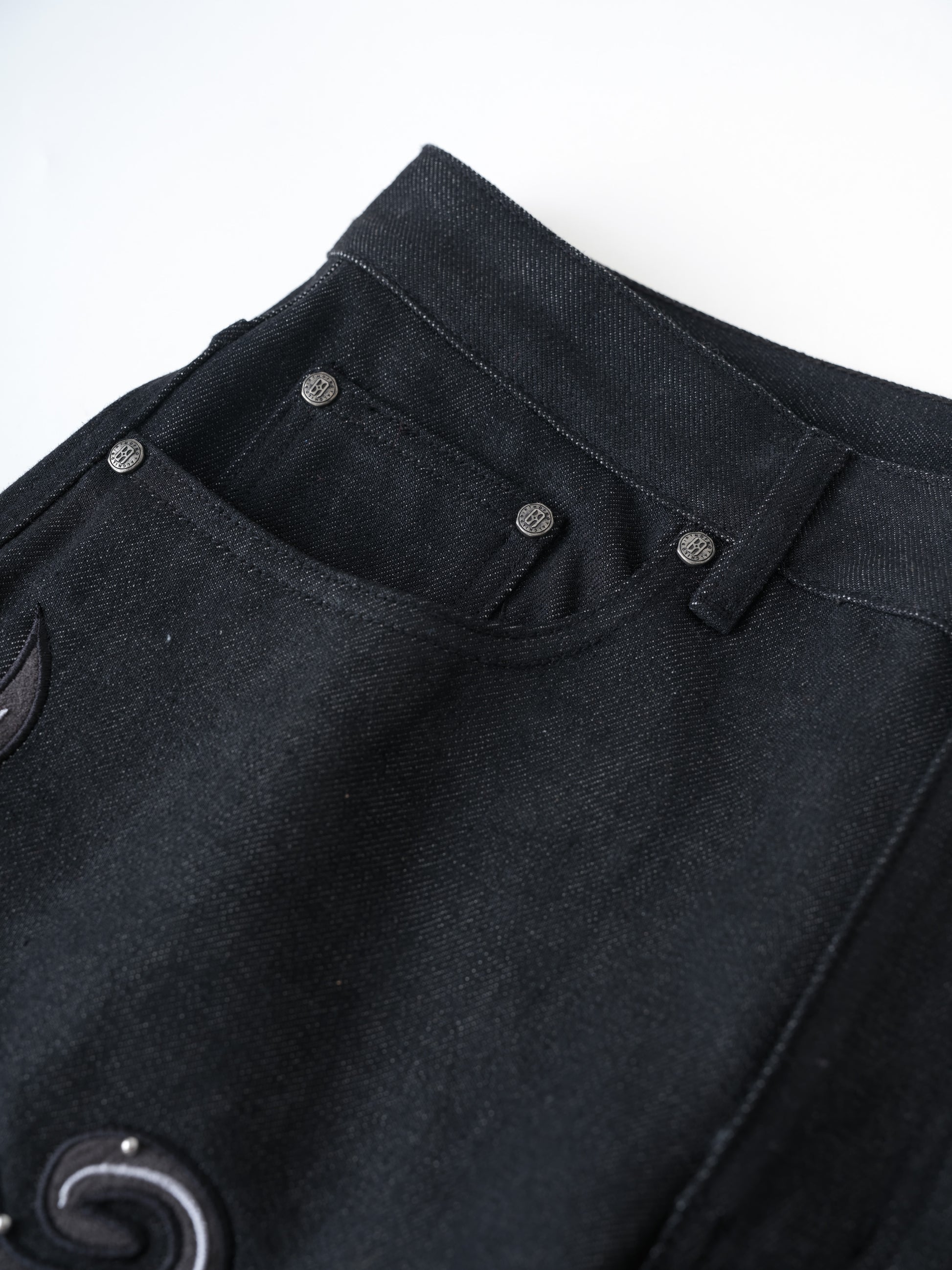 Leather Patch Vine Denim