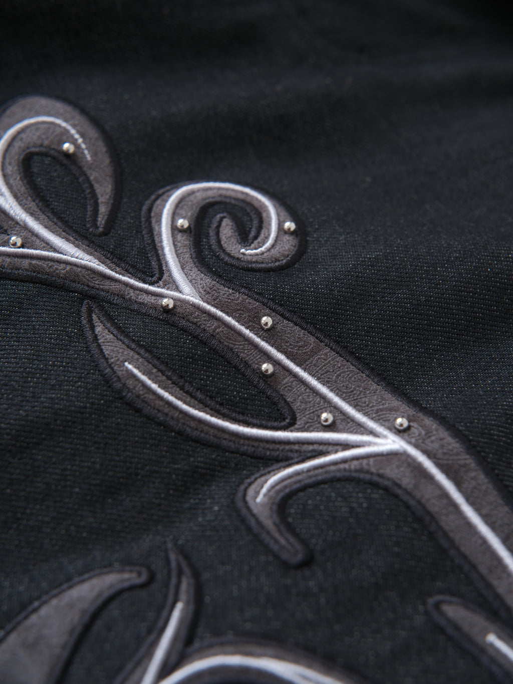 Leather Patch Vine Denim