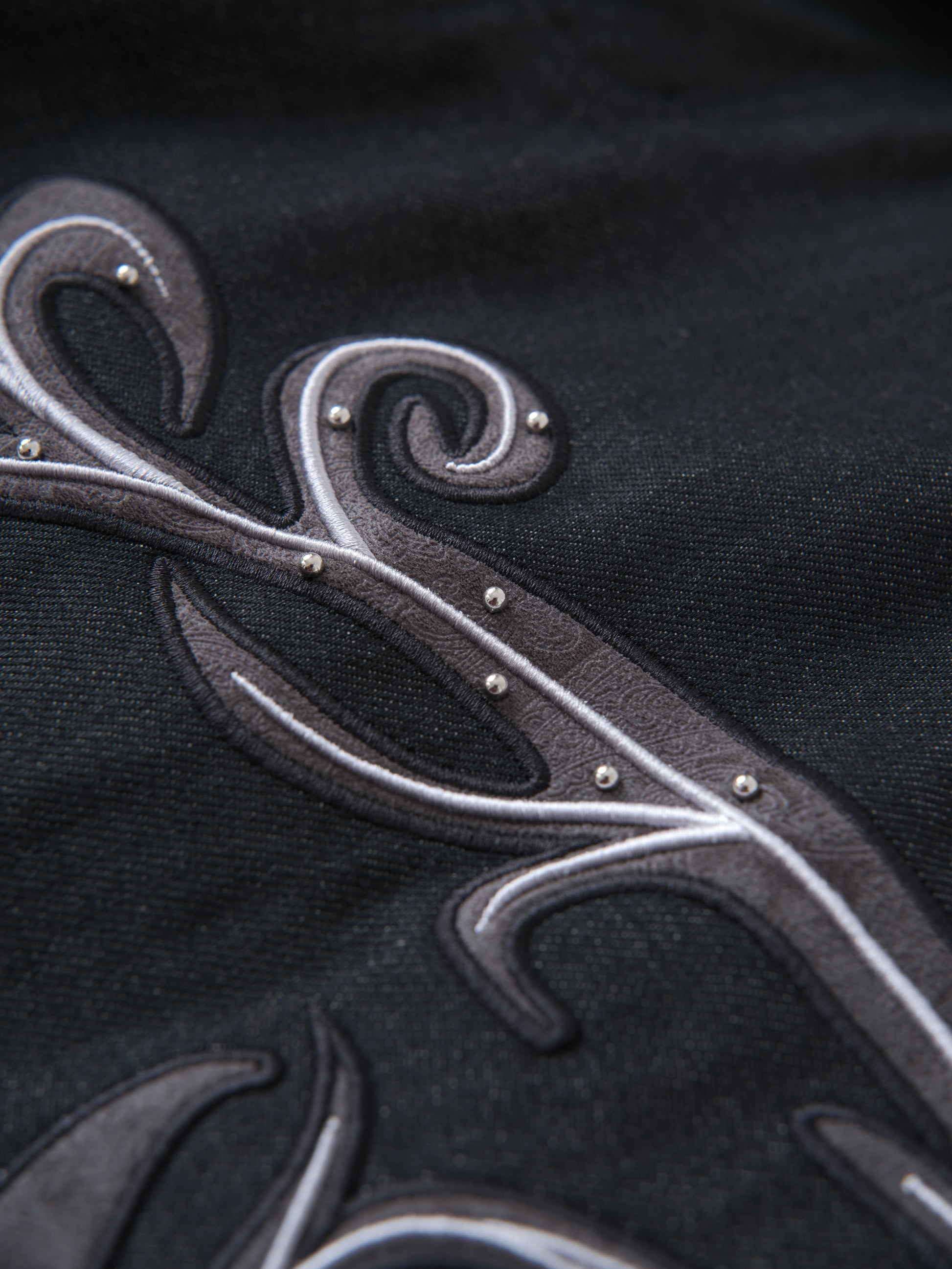 Leather Patch Vine Denim