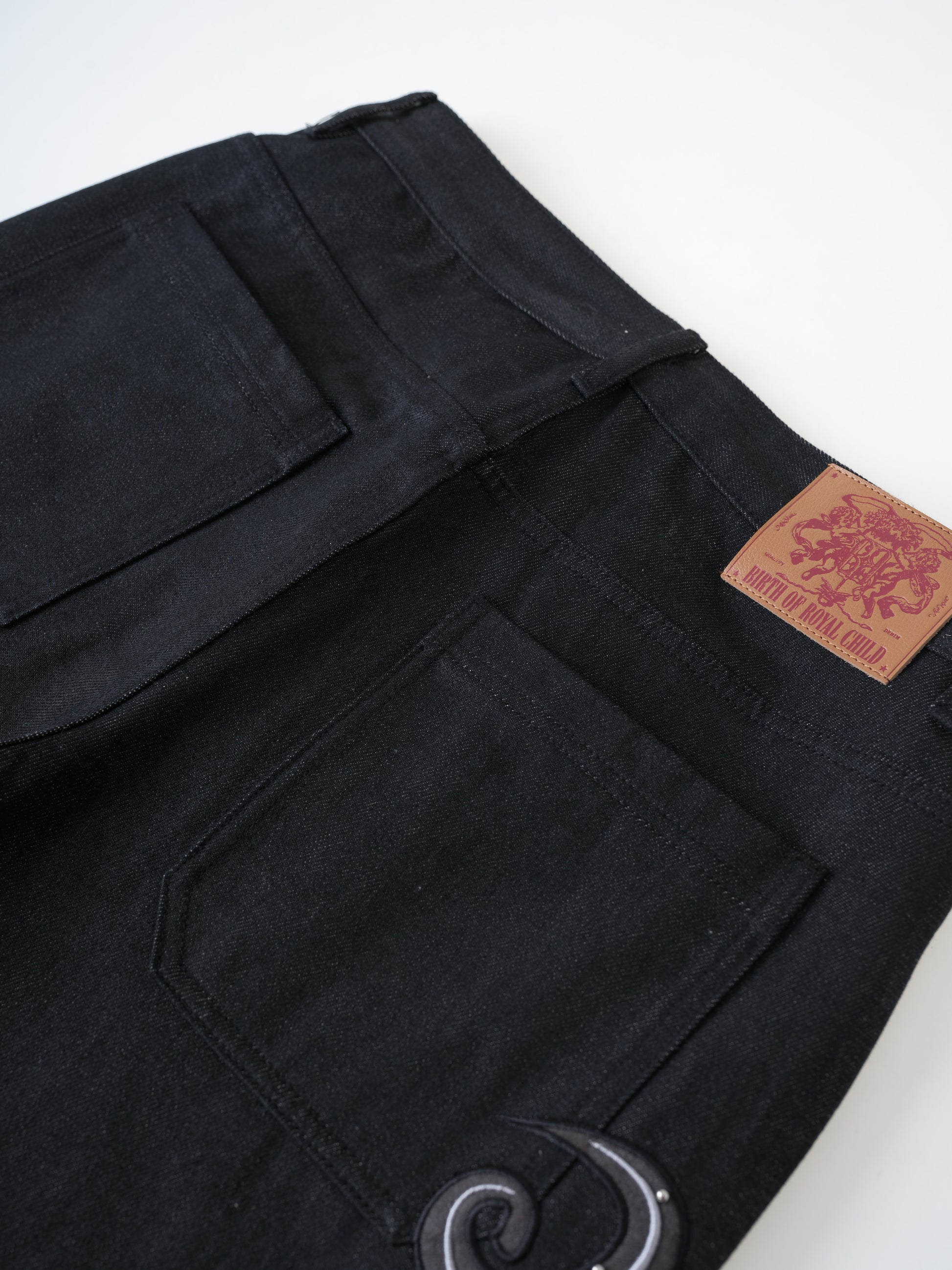 Leather Patch Vine Denim