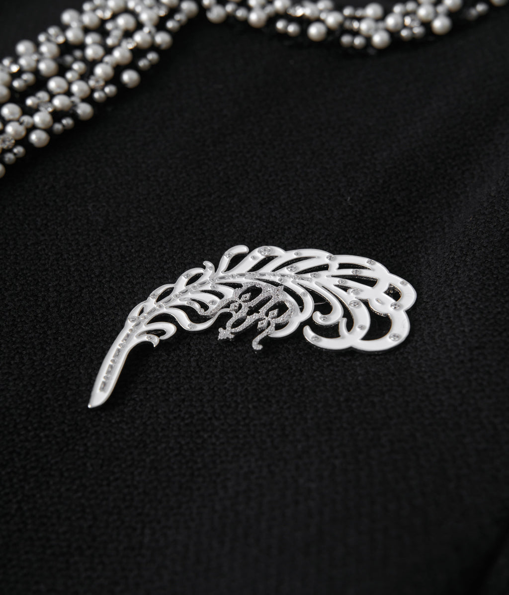 Pearl Feather Jacket (Sample)