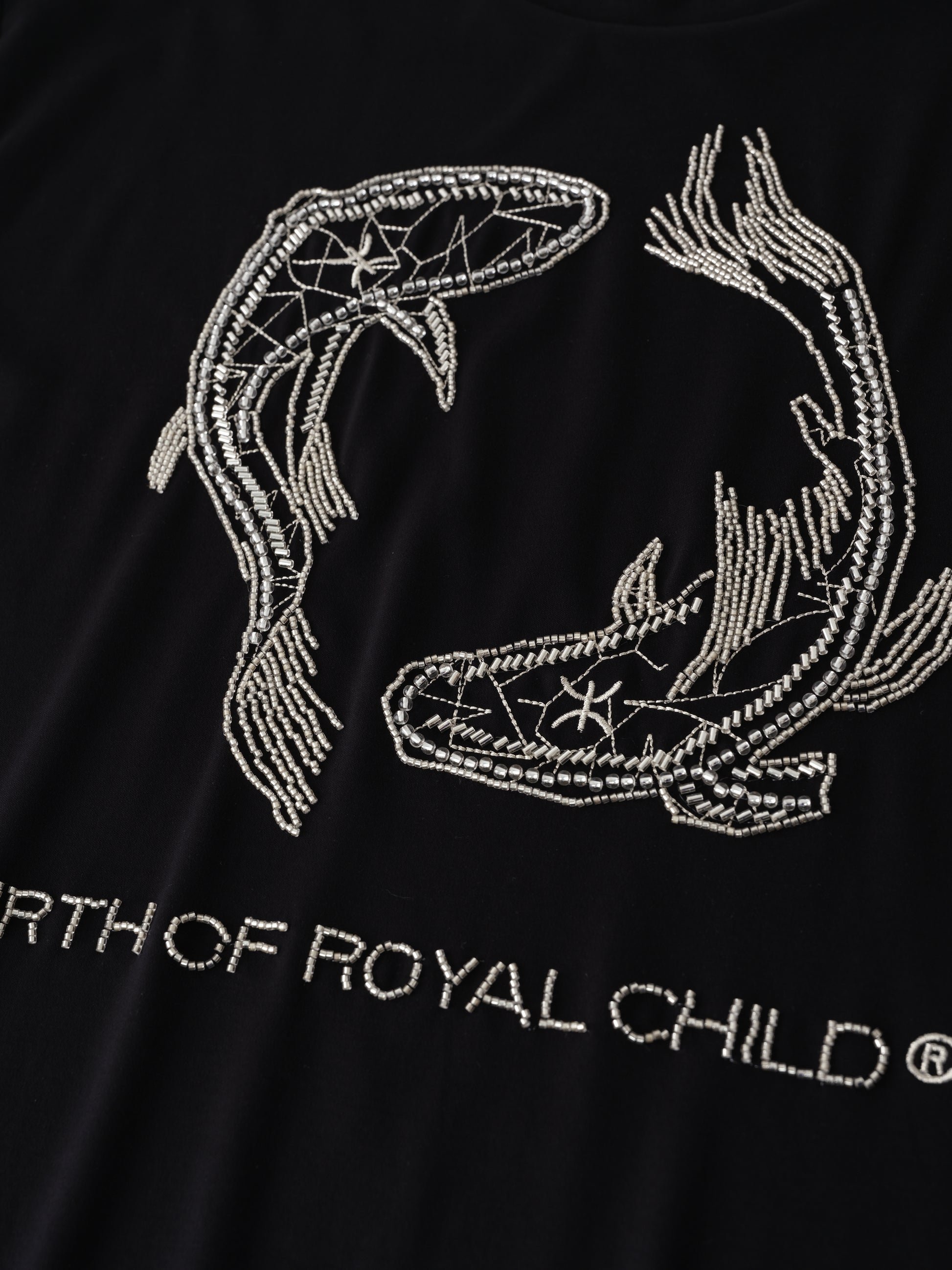 Zodiac Series Tee: Pisces BLK