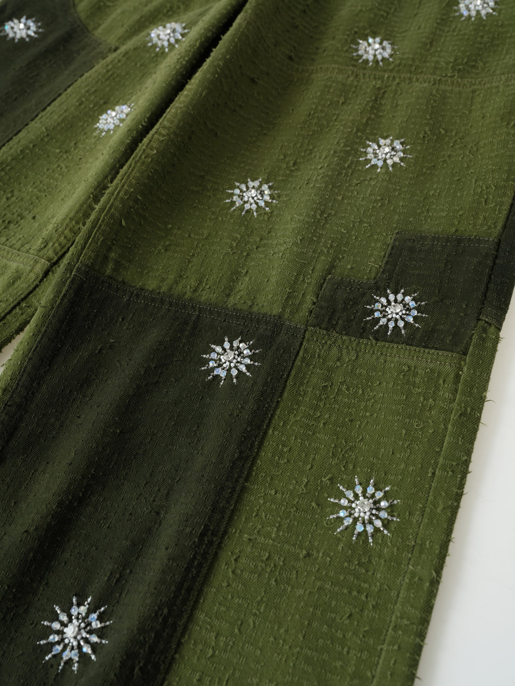 Beaded Patch Cargo Pants