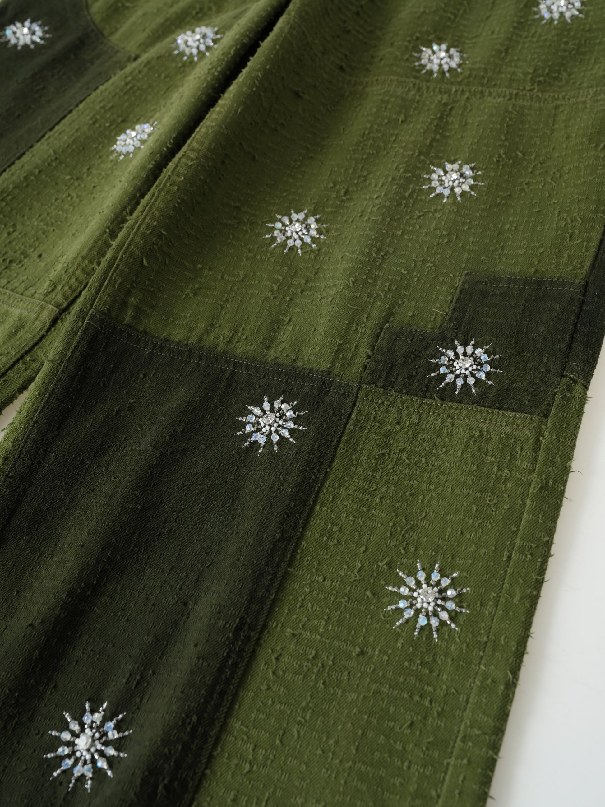 Beaded Patch Cargo Pants