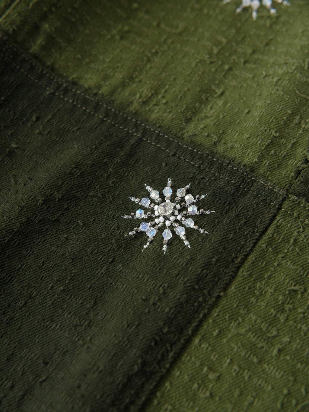 Beaded Patch Cargo Pants