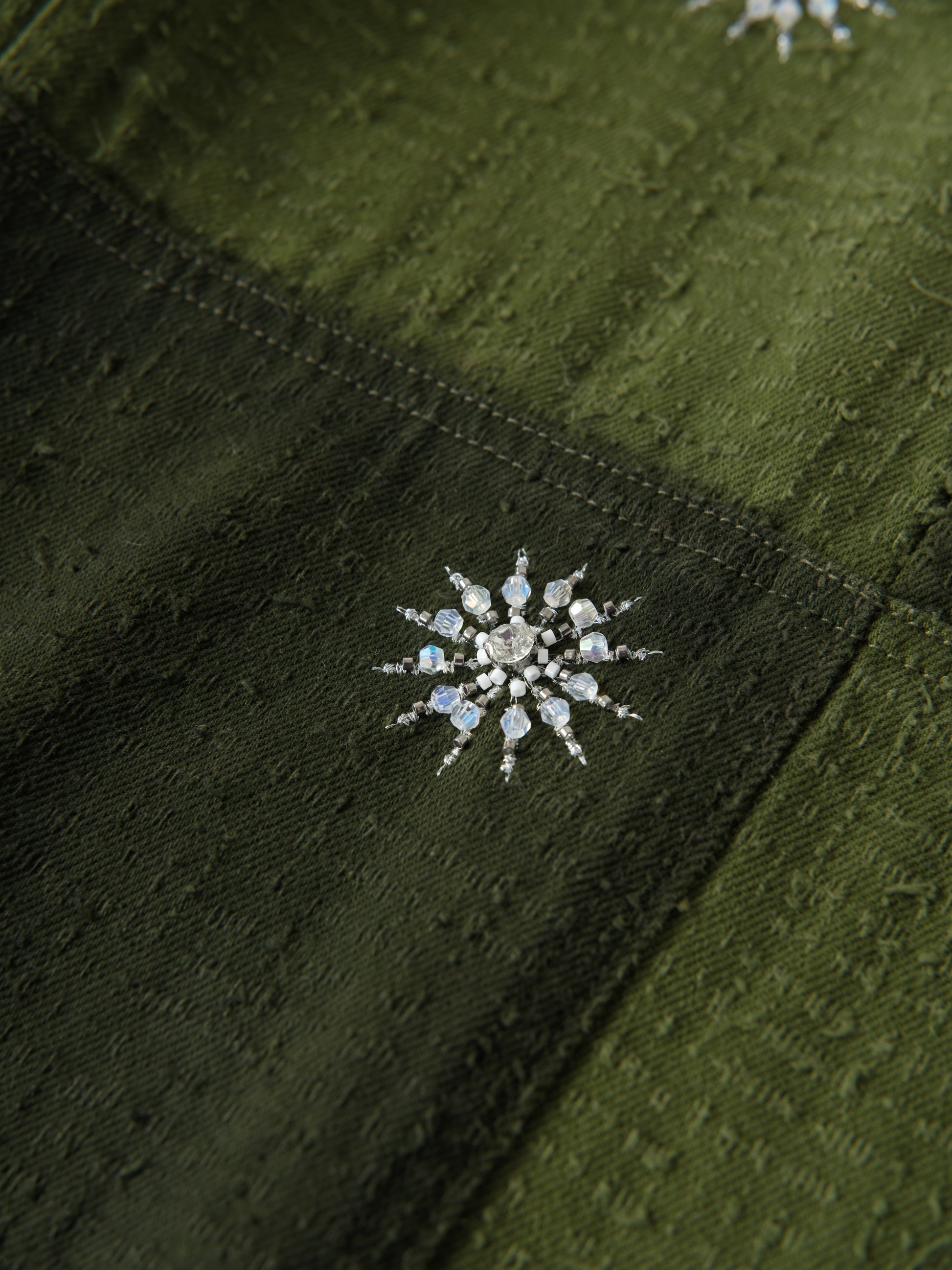 Beaded Patch Cargo Pants