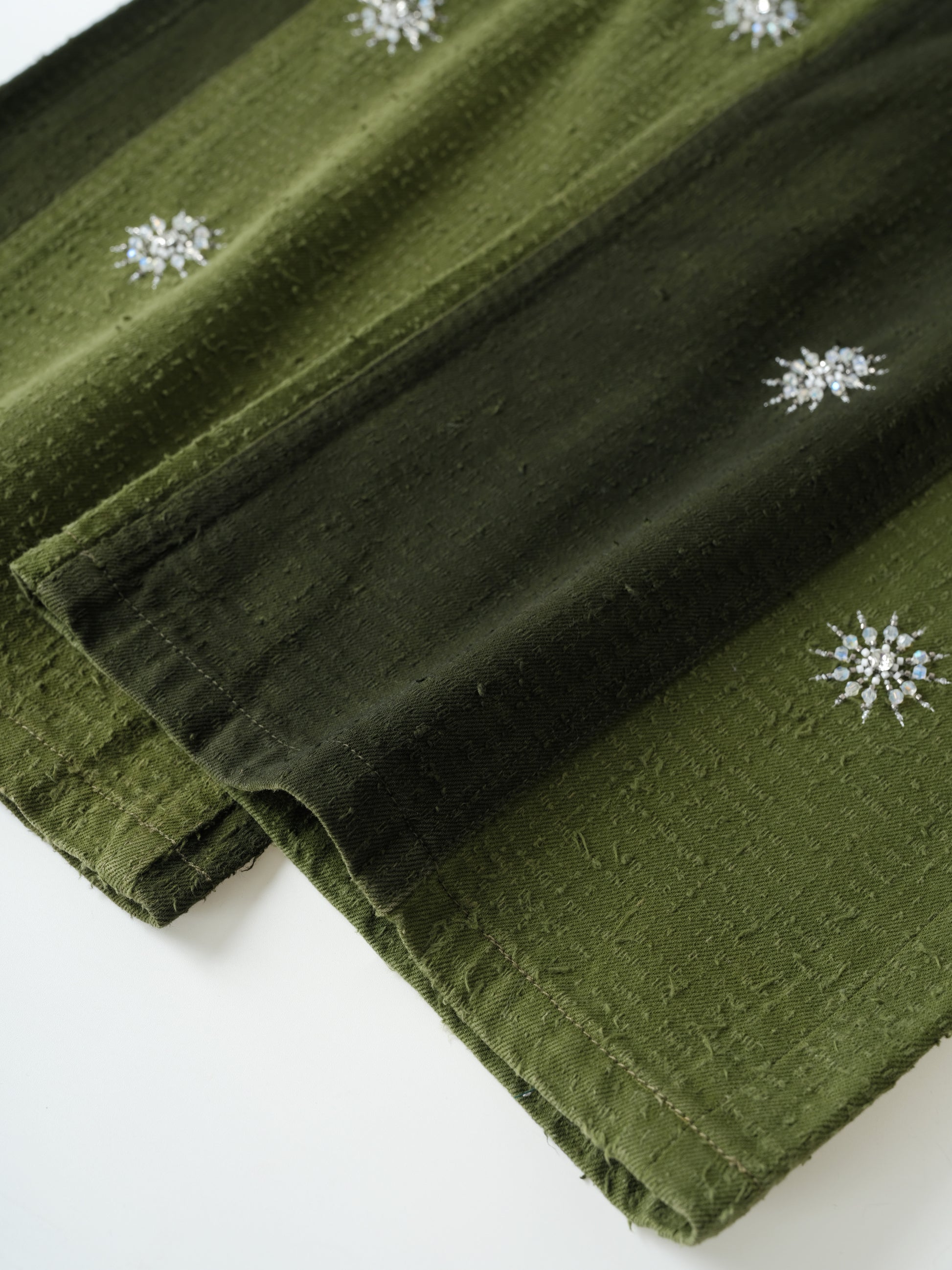 Beaded Patch Cargo Pants