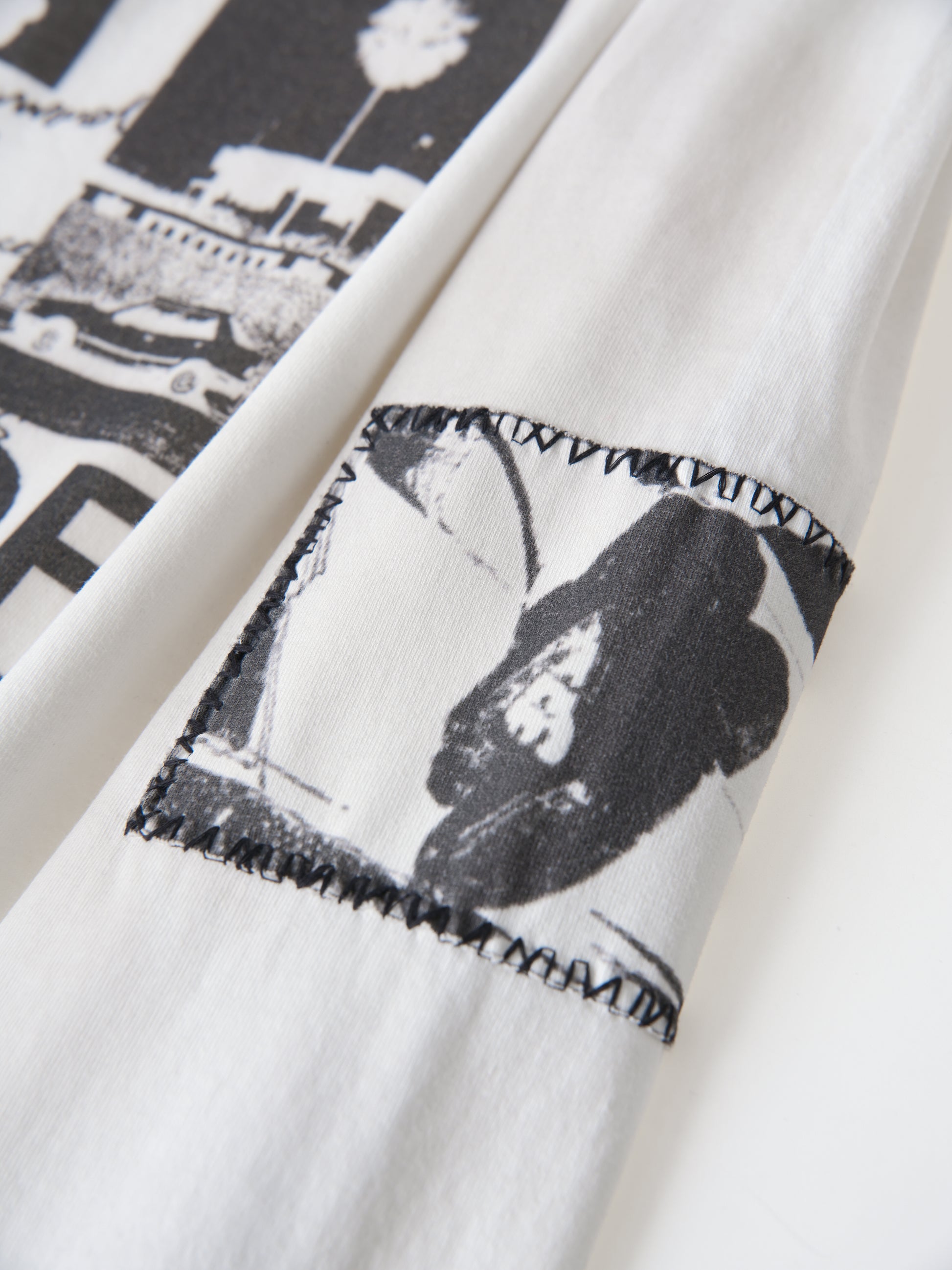 90s Hollywood Long Sleeve Tee WHT　