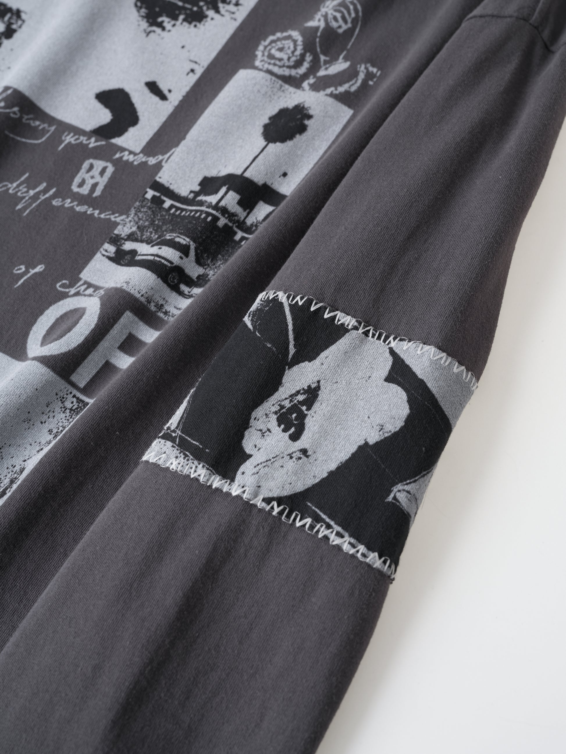 90s Hollywood Long Sleeve Tee BLK