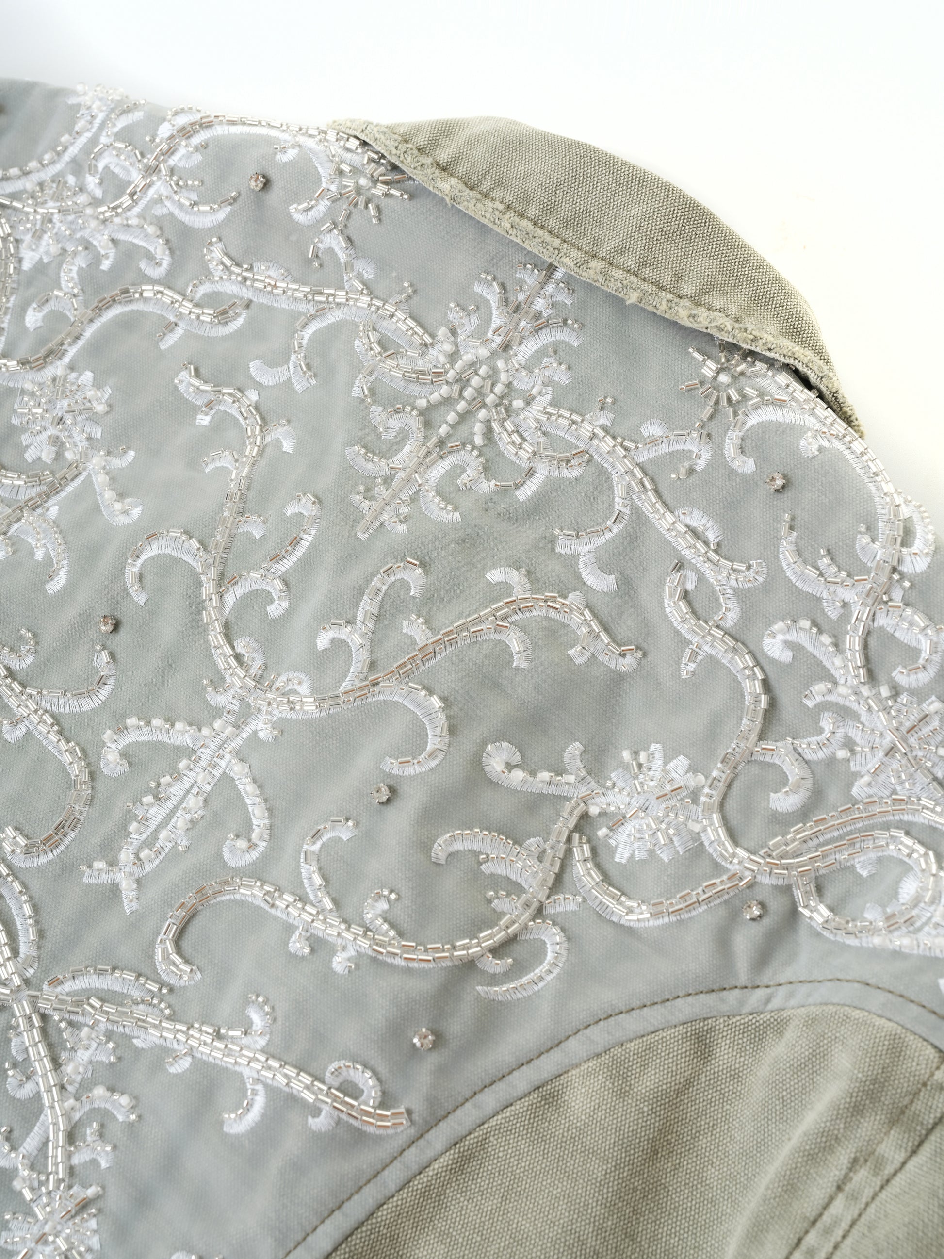 Beaded Embroidery Workwear Jacket