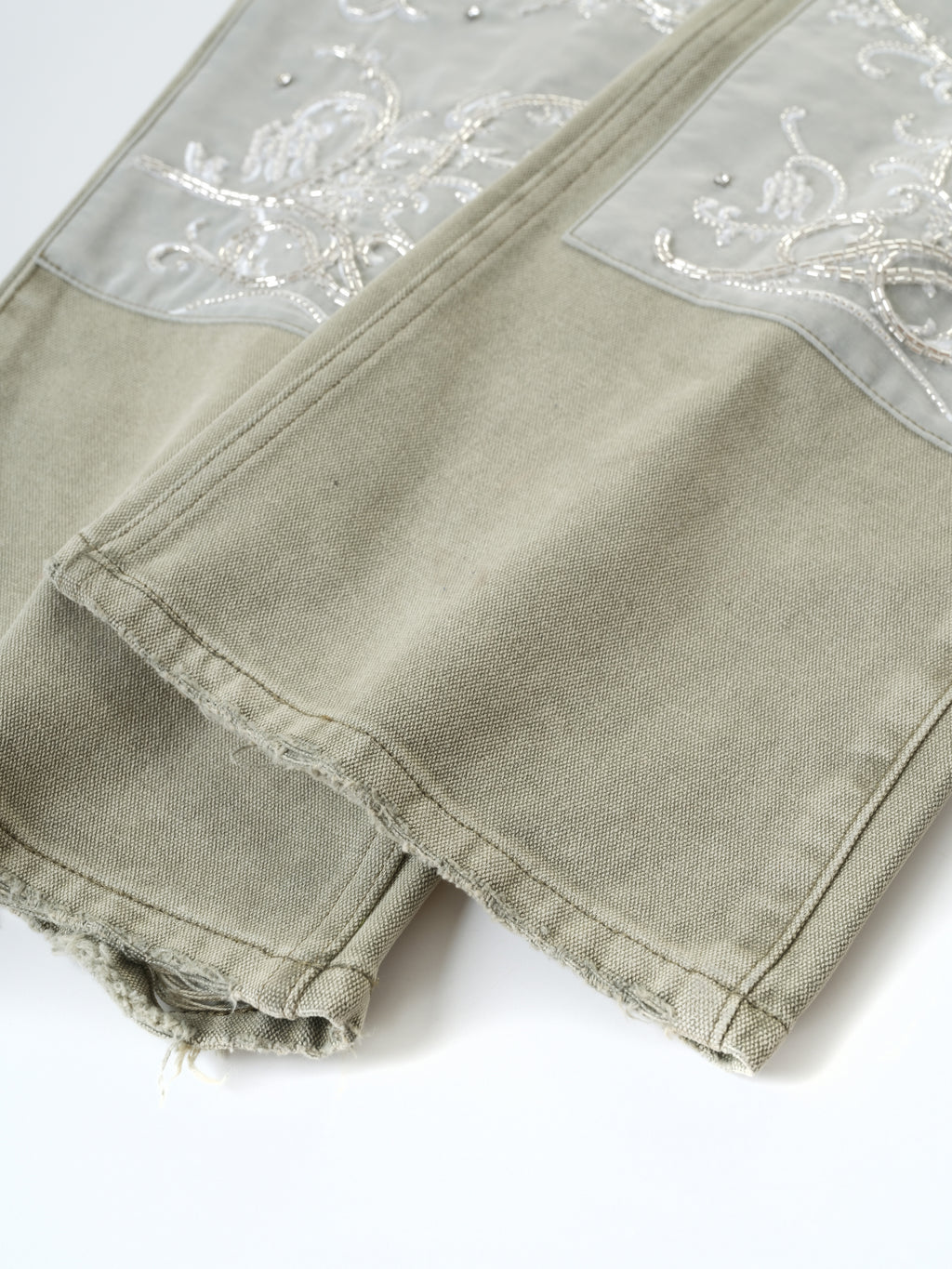 Beaded Embroidery Carpenter Pants