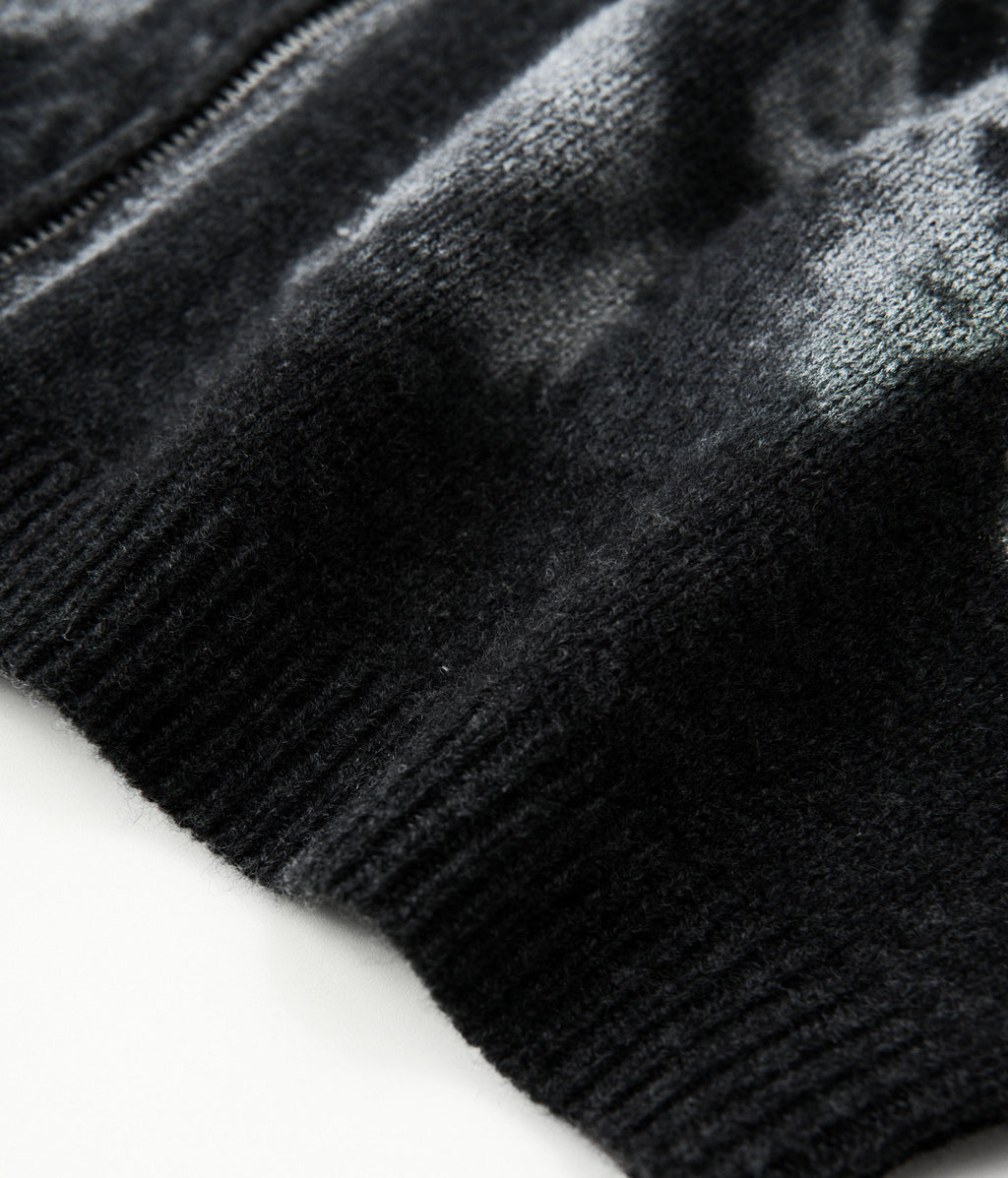 Millennium Mecha Ink Wool Zip Sweater