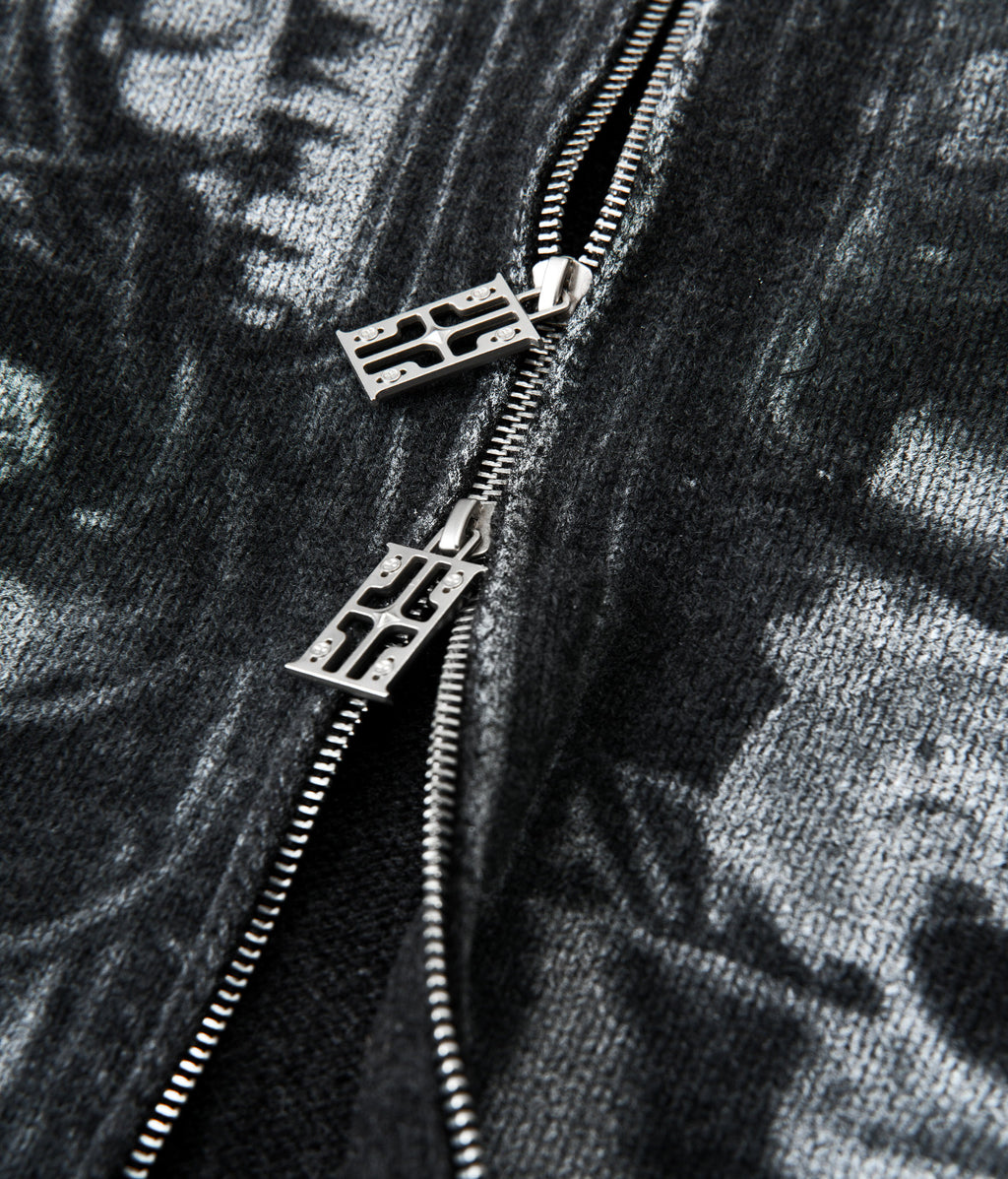 Millennium Mecha Ink Wool Zip Sweater