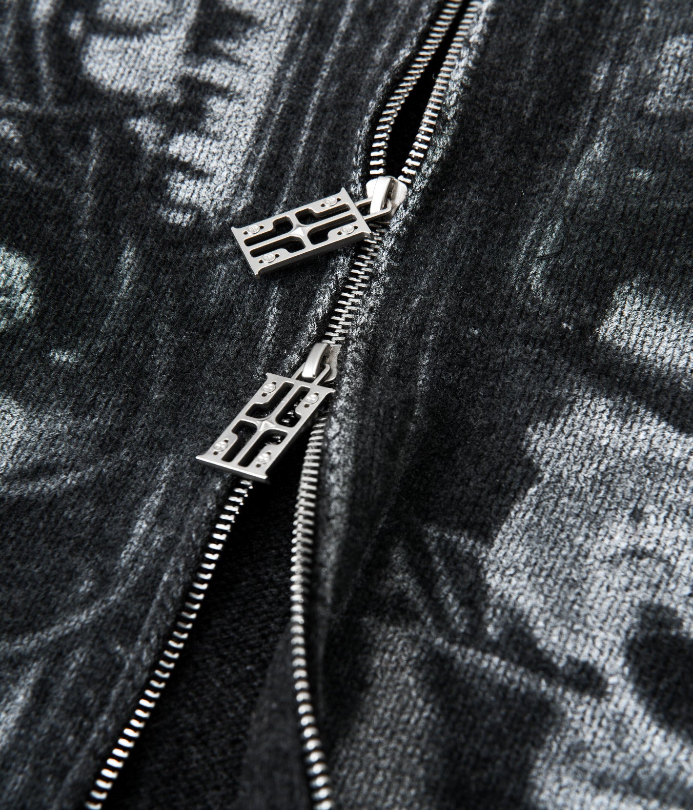 Millennium Mecha Ink Wool Zip Sweater