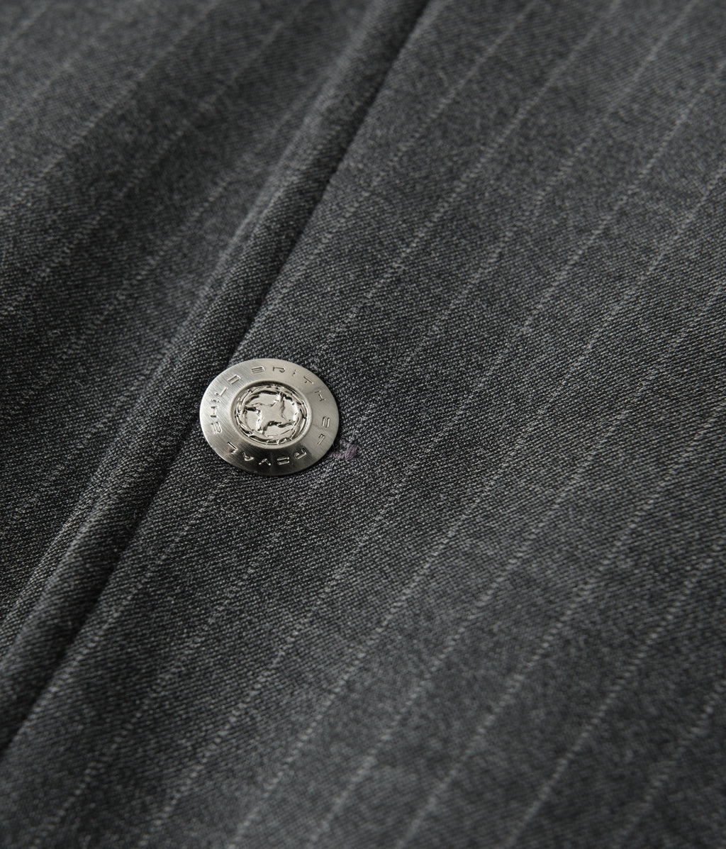 Fencer Pinstripe Asymmetric Shirt