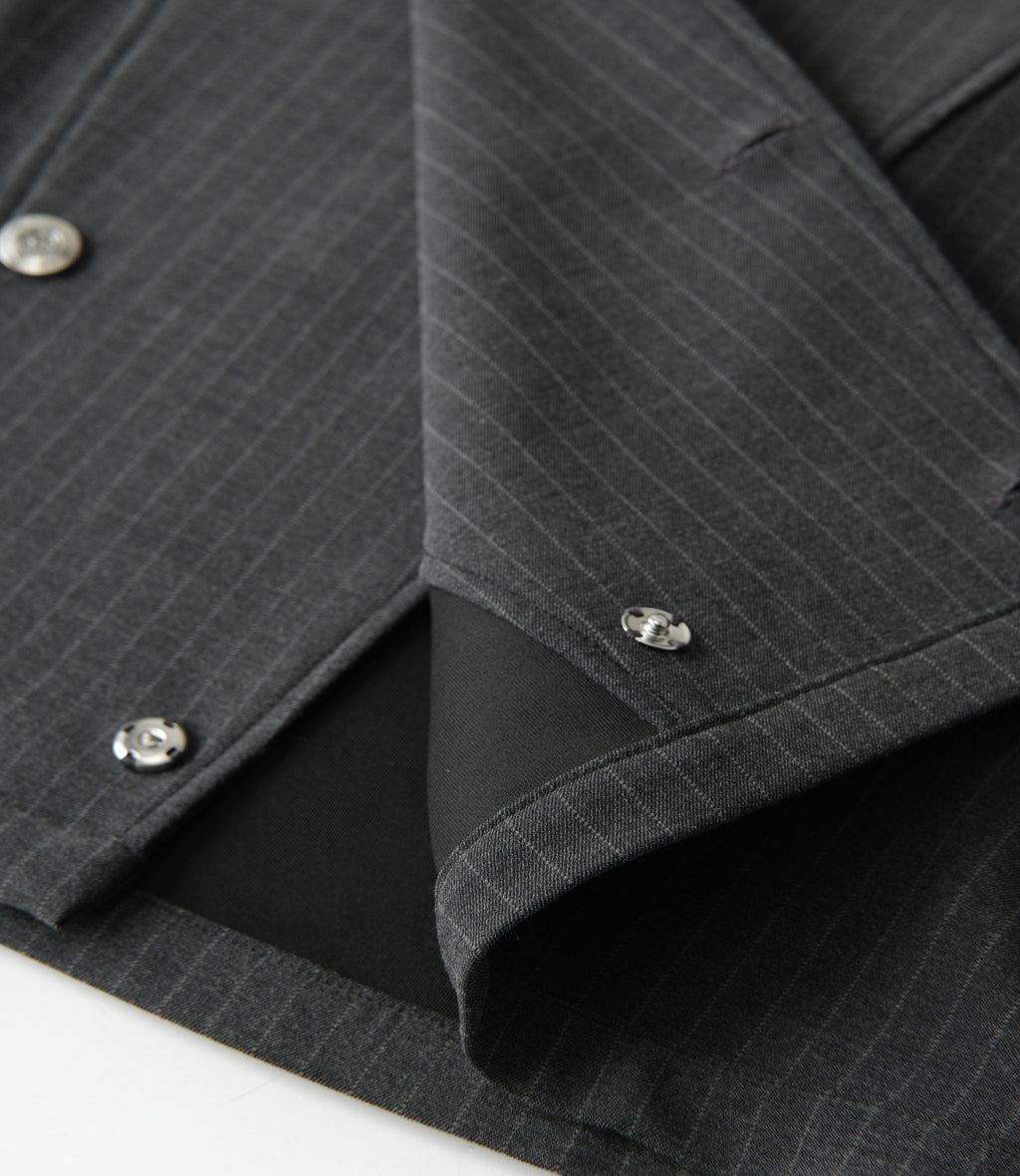 Fencer Pinstripe Asymmetric Shirt