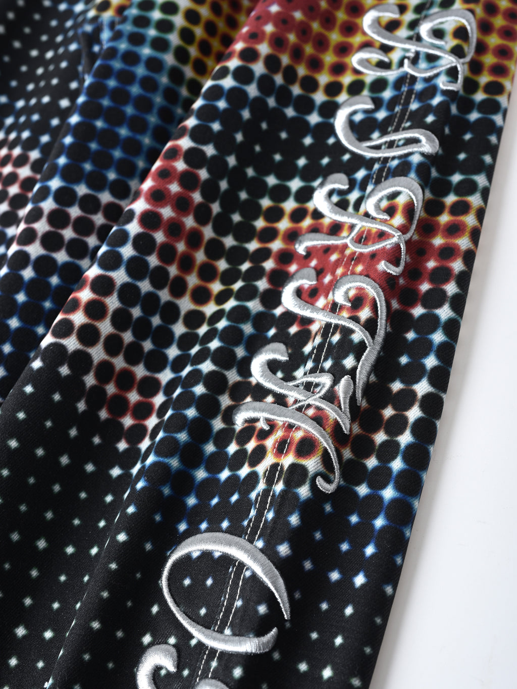 Thermal Polka-Dot Curved Knife Pants