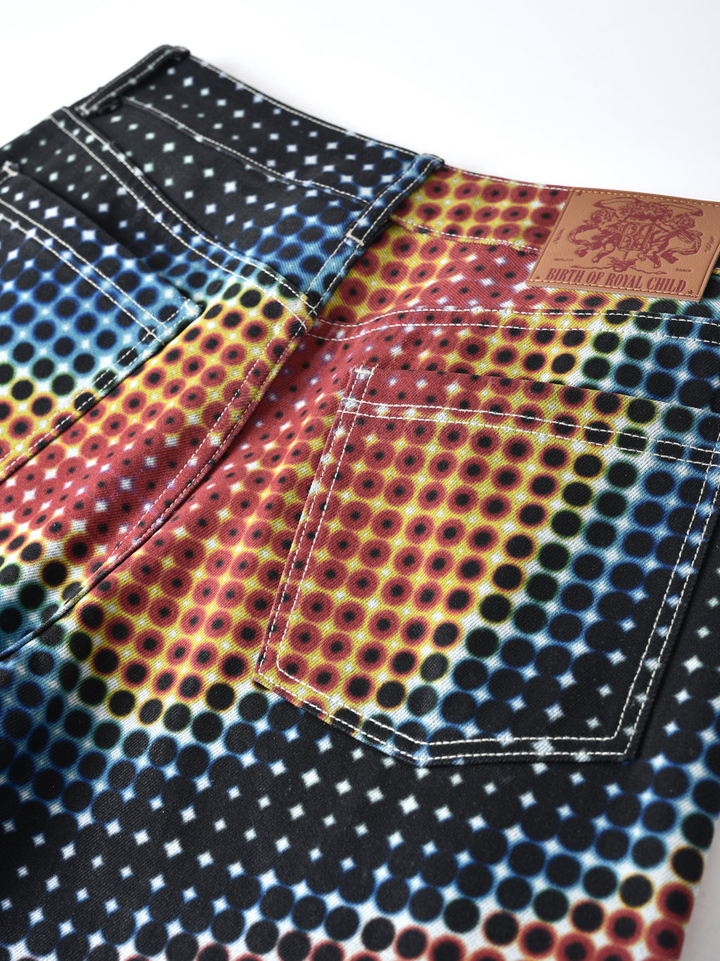 Thermal Polka-Dot Curved Knife Pants