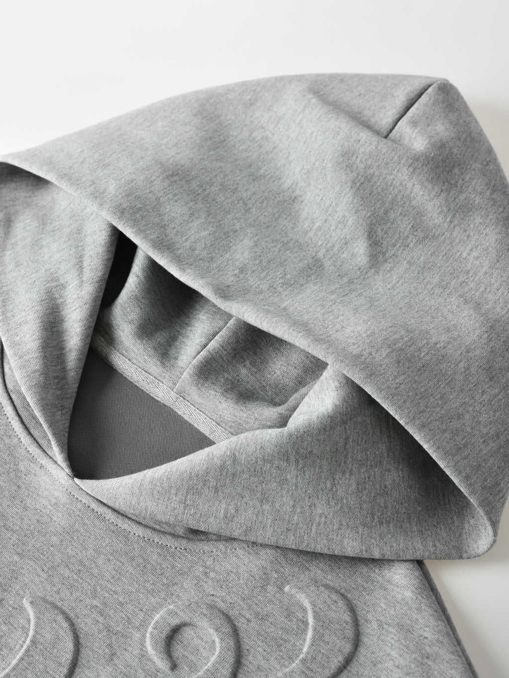 3D Flower Relief Hoodie GRY