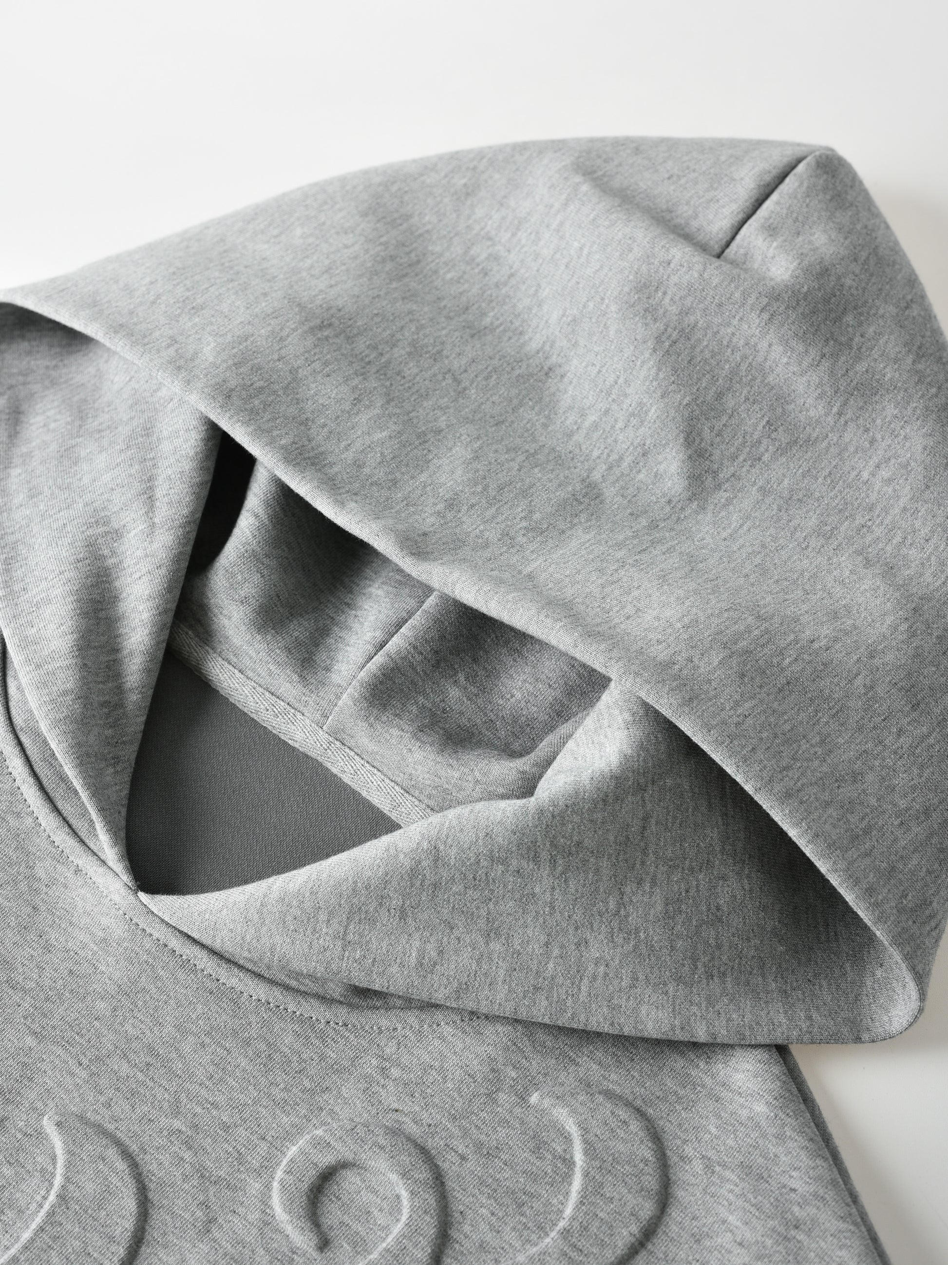 3D Flower Relief Hoodie GRY