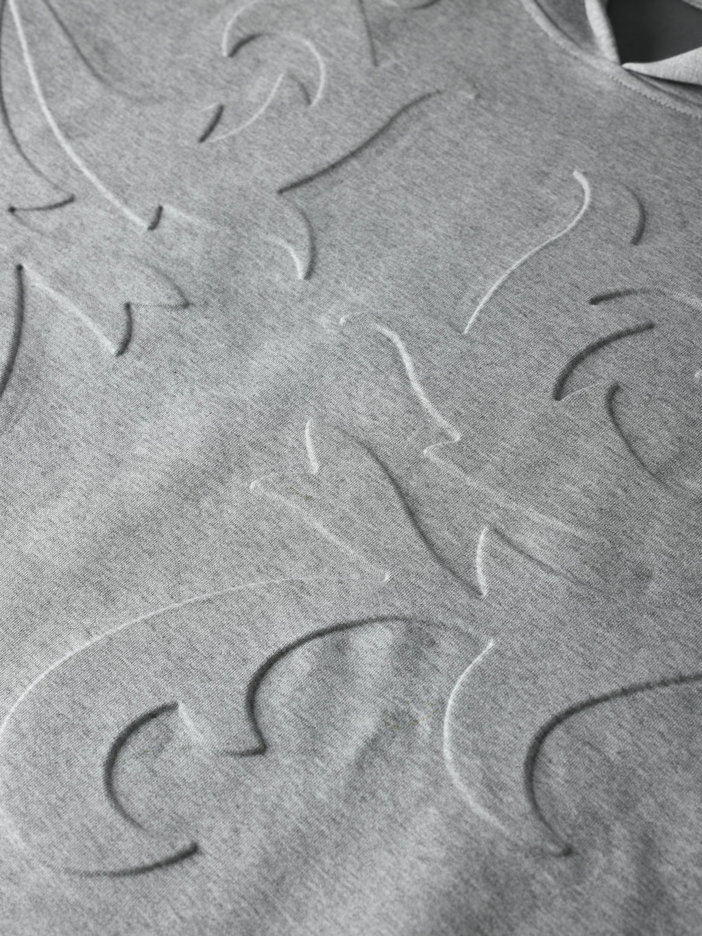 3D Flower Relief Hoodie GRY